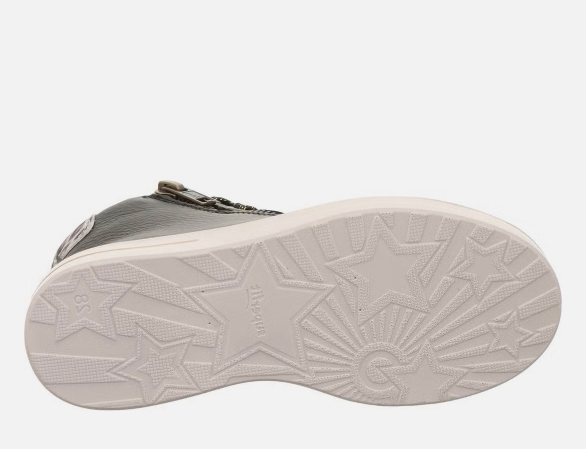 Superfit - Girls black/cheetah leather gortex boot - Stella