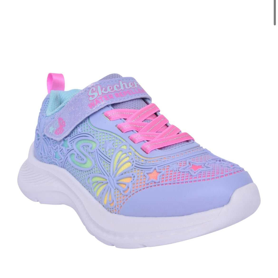 Skechers - Girls lavender tuff tech runner - Butterfly flush
