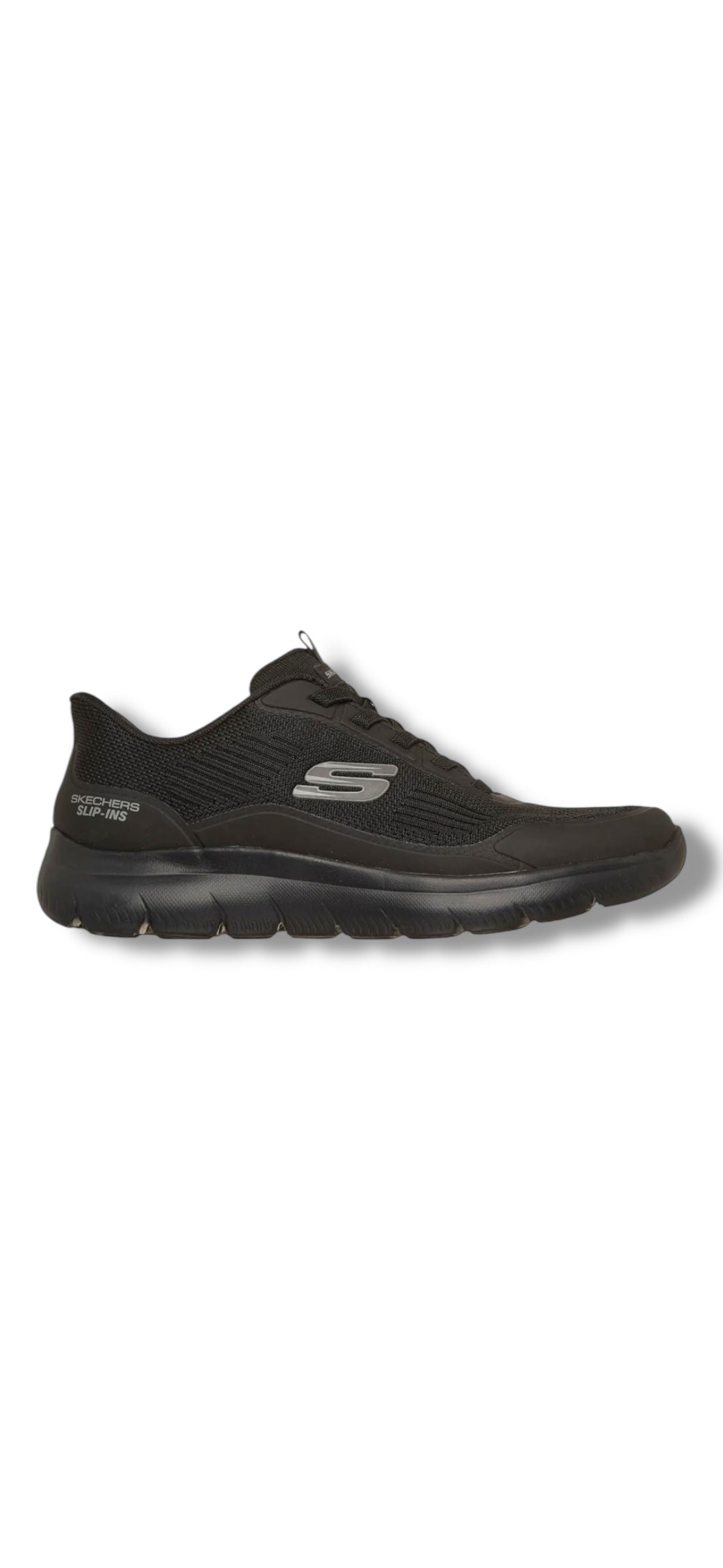 Skechers - Mens black slip-in runner - Leyter