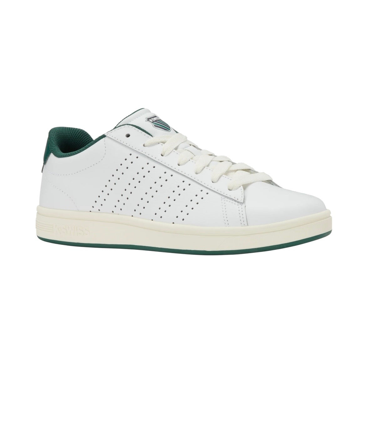 K Swiss - Men’s white/green suede shoe - Logan Kline LTH