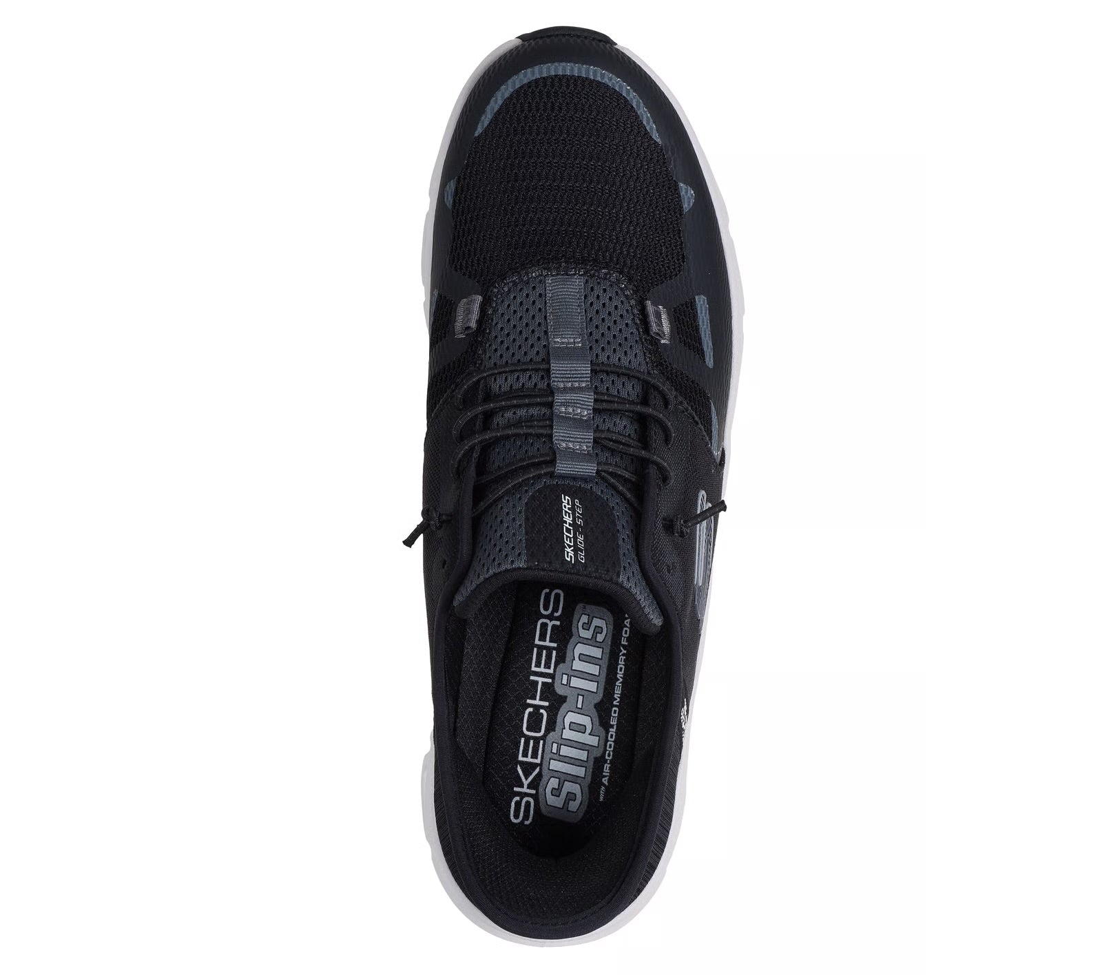 Skechers - Men’s black slip in runner - Glide step pro