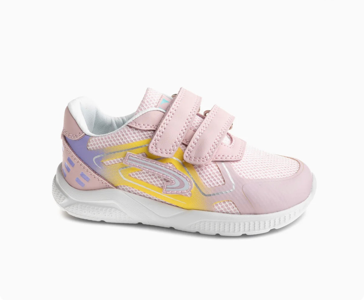 Pablosky - Girls pink/yellow barefoot runner - 979370