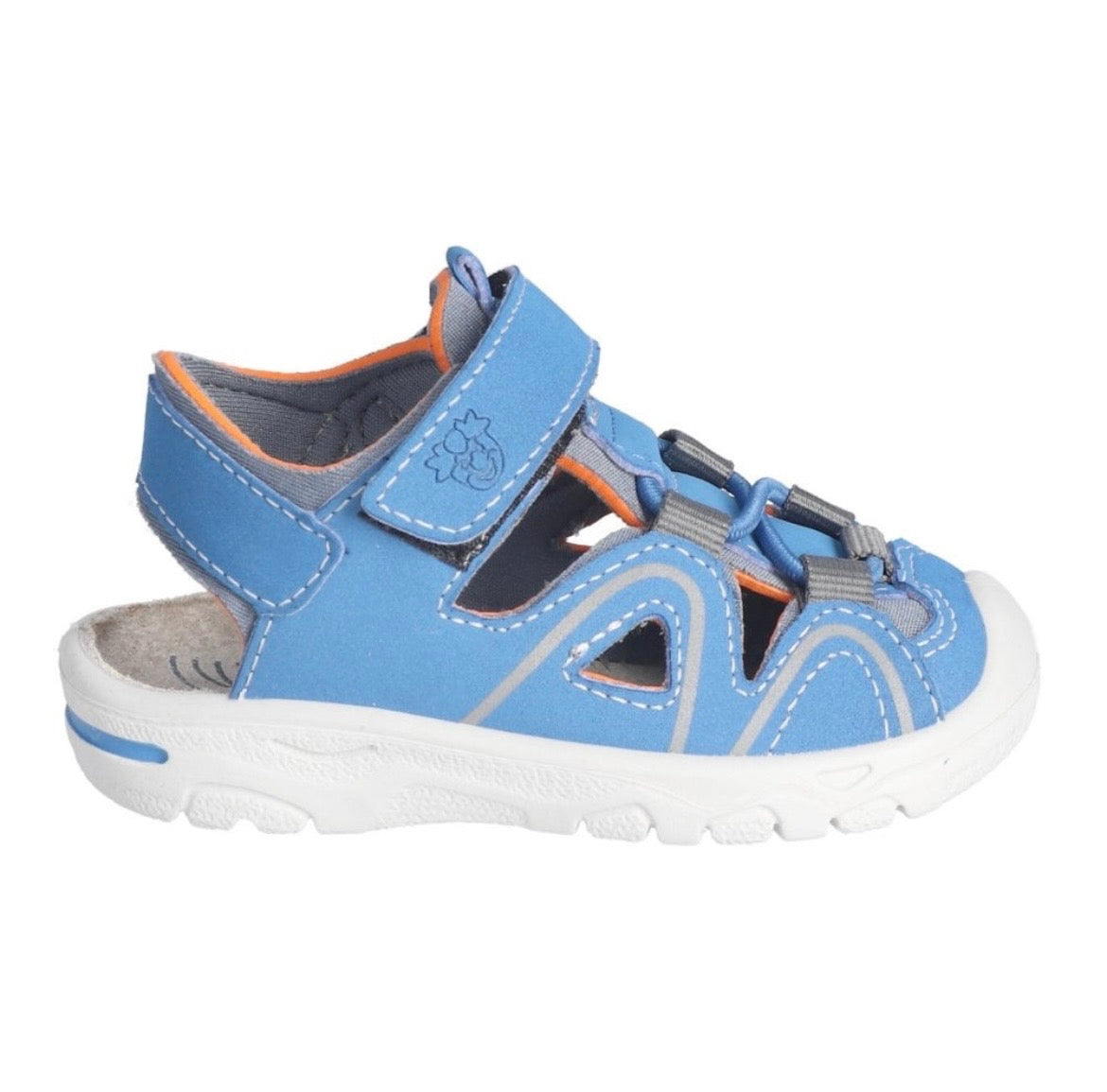 Ricosta - Boys blue/orange closed toe sandal - Gary