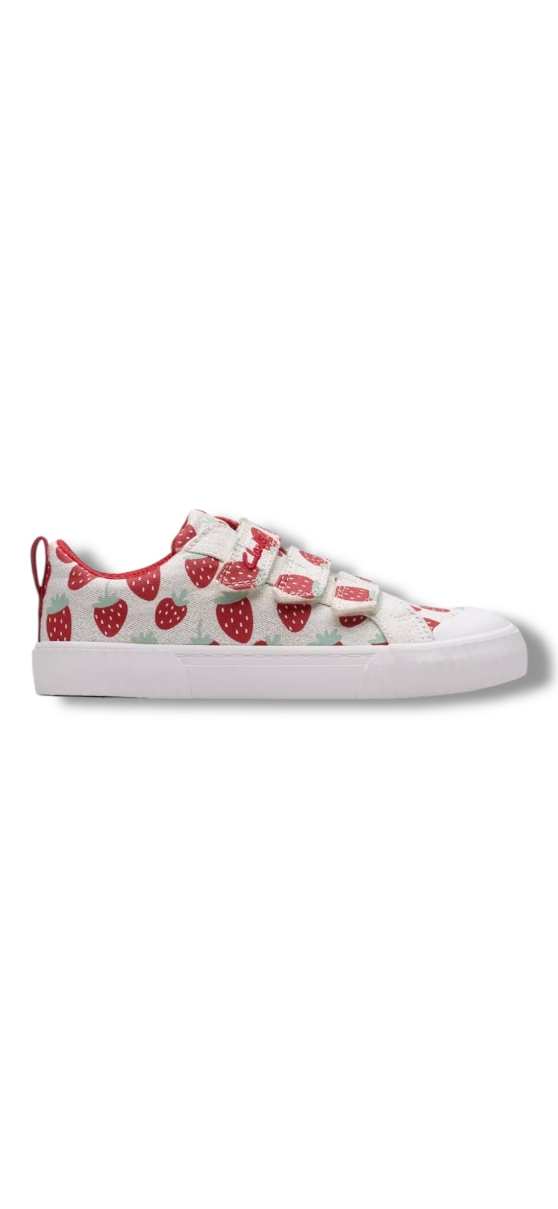Clarks - Girls strawberry canvas - FoxingFraiseK