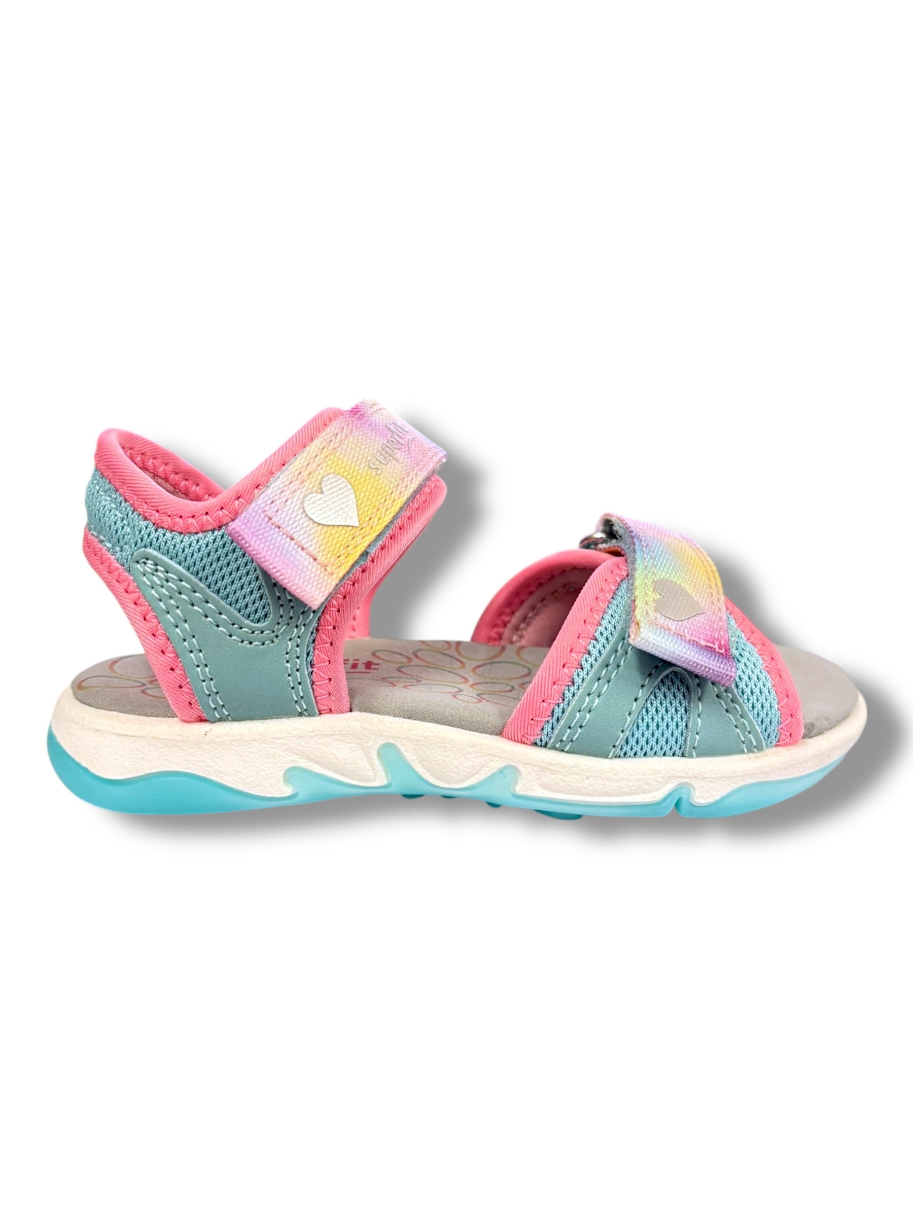 Superfit - Girls Rainbow/blue sandal - Pebbles