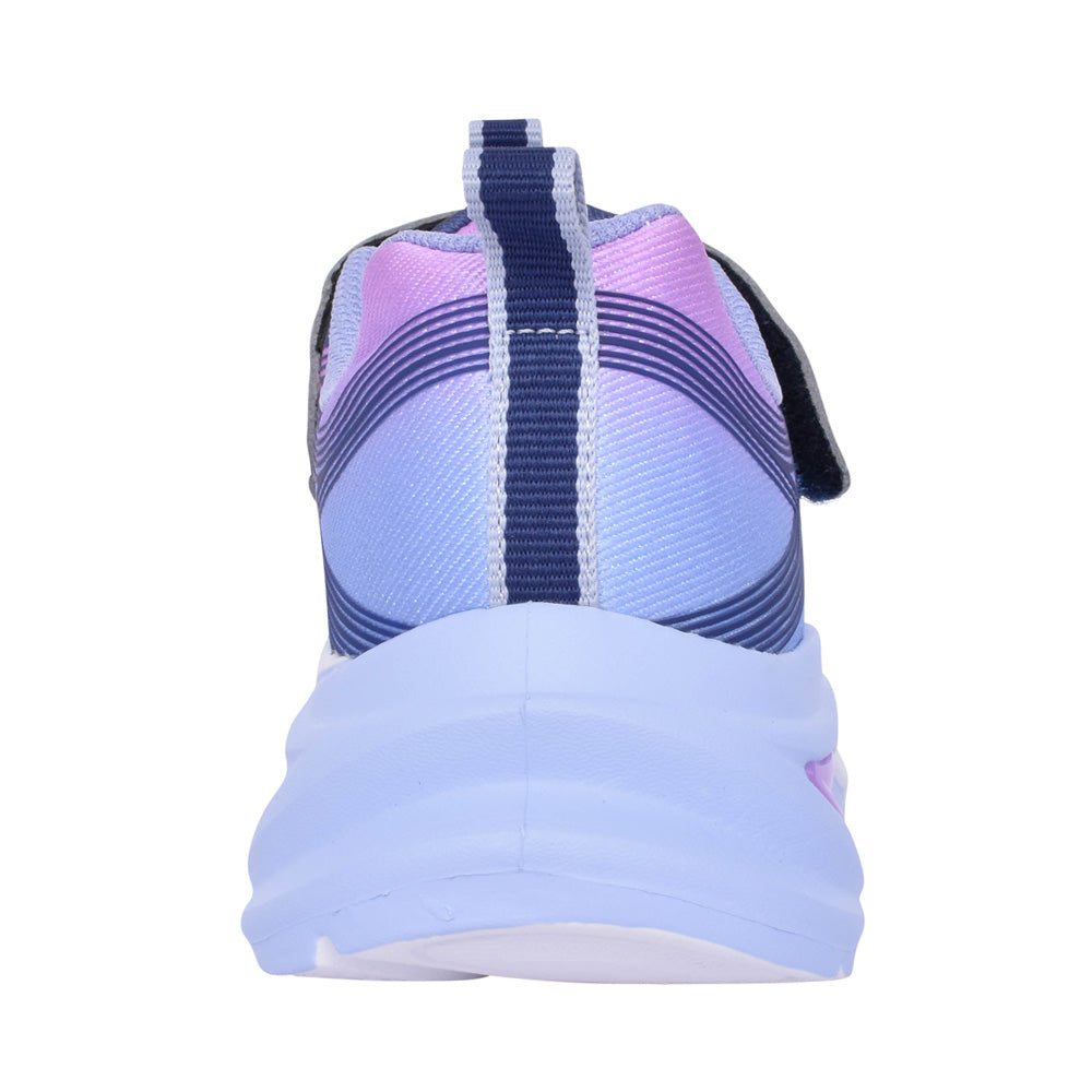 Skechers - Girls navy/purple light up runner - Cosmic glow.