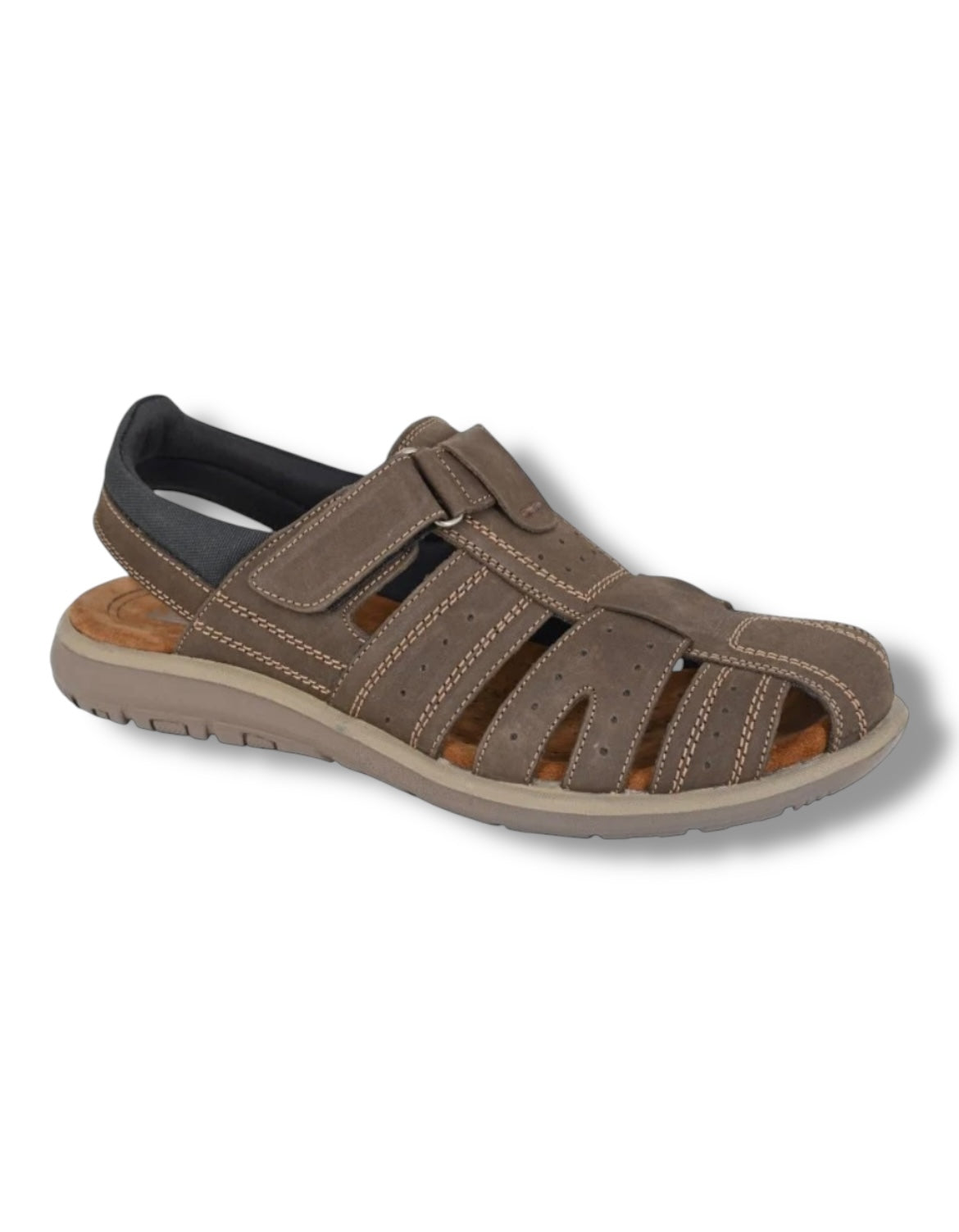 Roamers - Men’s brown closed-toe sandal - M416B