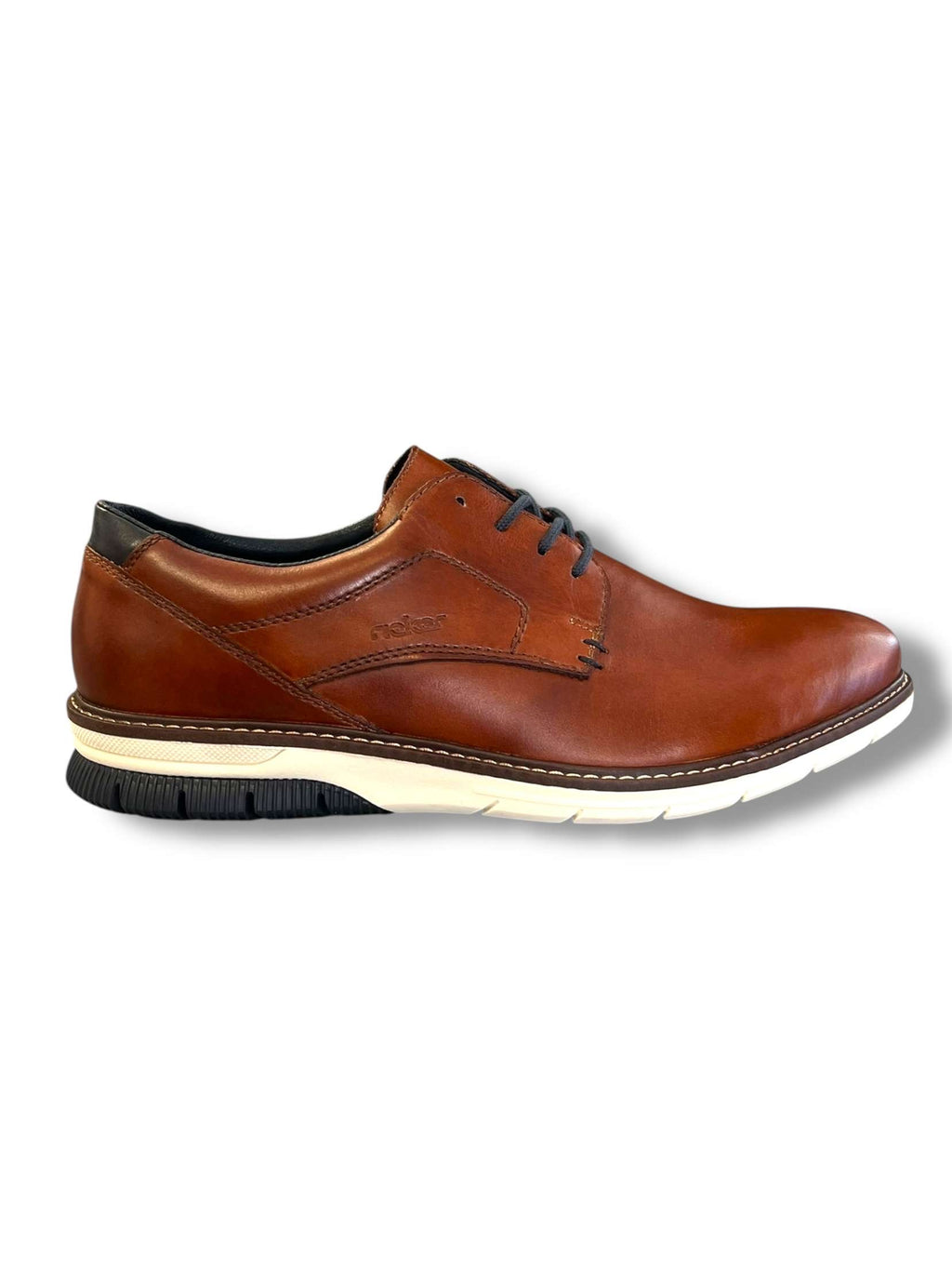 Rieker - Men’s brown/navy lace shoe - 14402-24