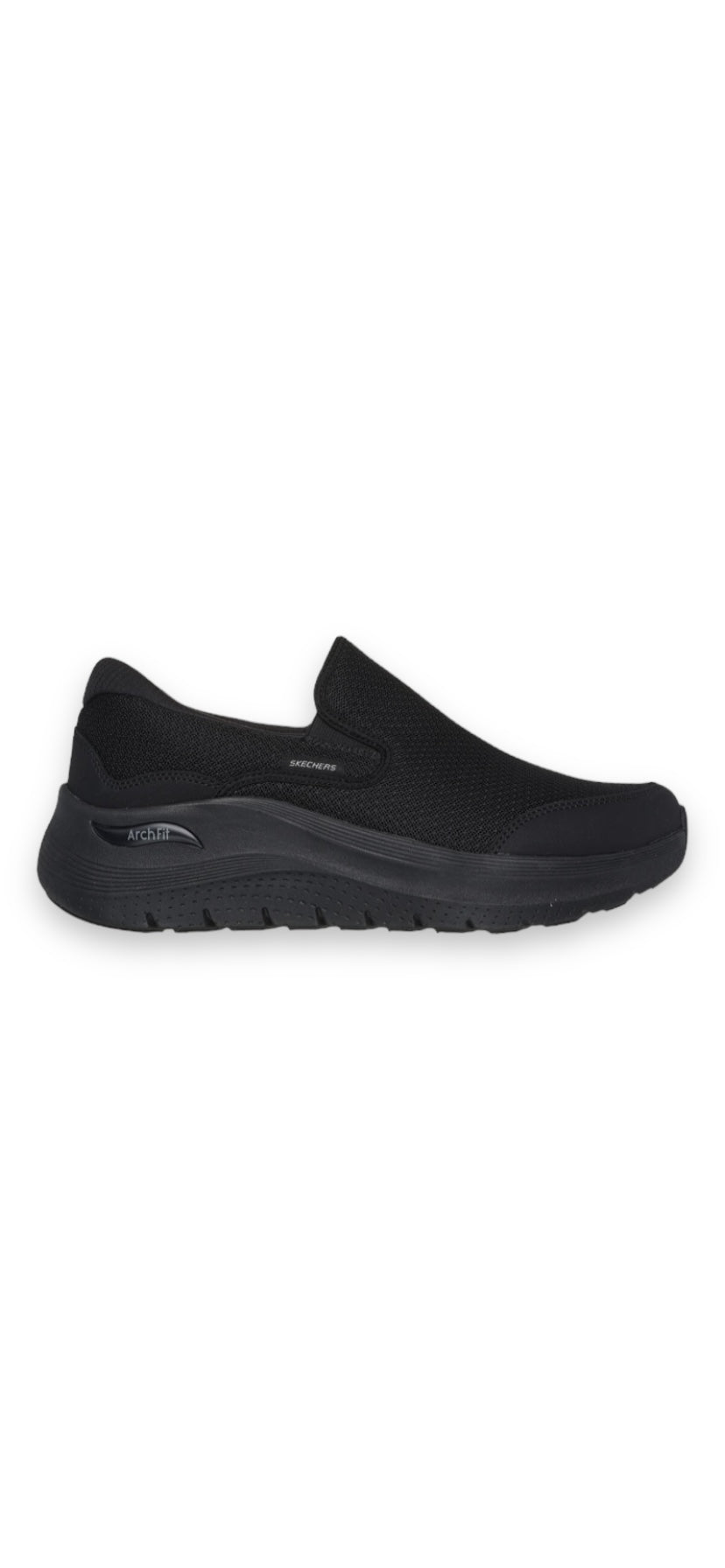 Skechers - Mens black slip-ons - VALLO