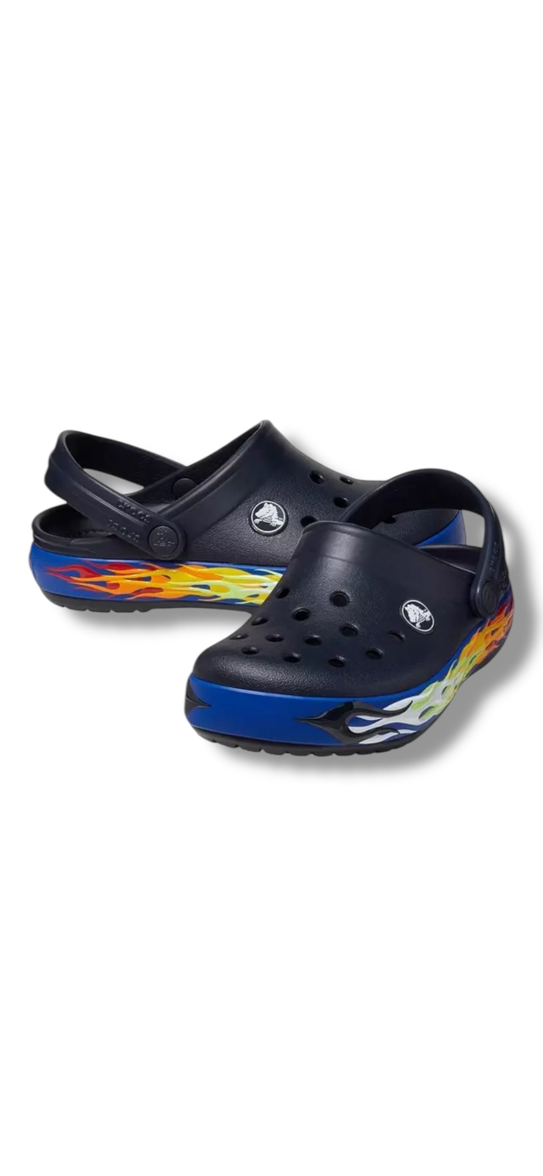 Crocs - Boys dark navy light-up croc - Crocband lights clog