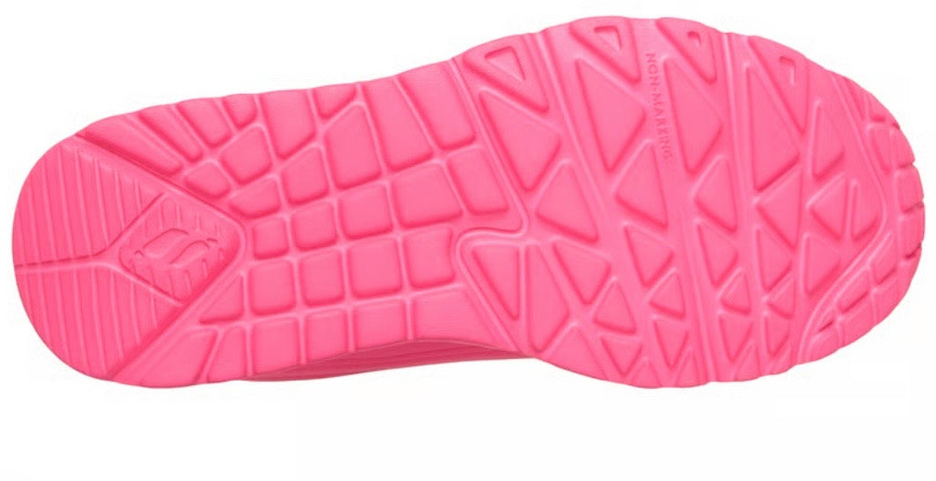 Skechers - Girls hot pink/multi runner - uno lite vivid splash