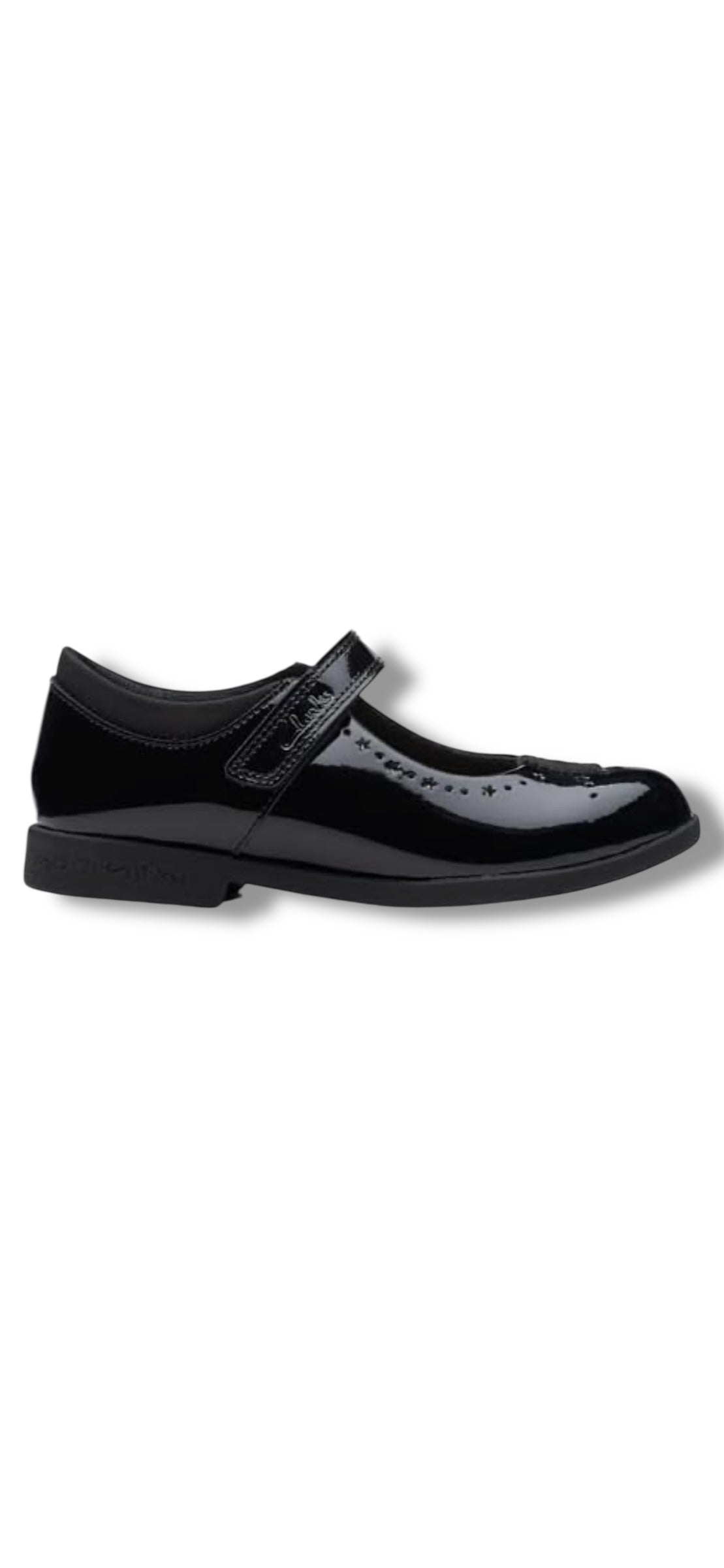 Clarks - Girls black patent shoe - MagicStepBarK