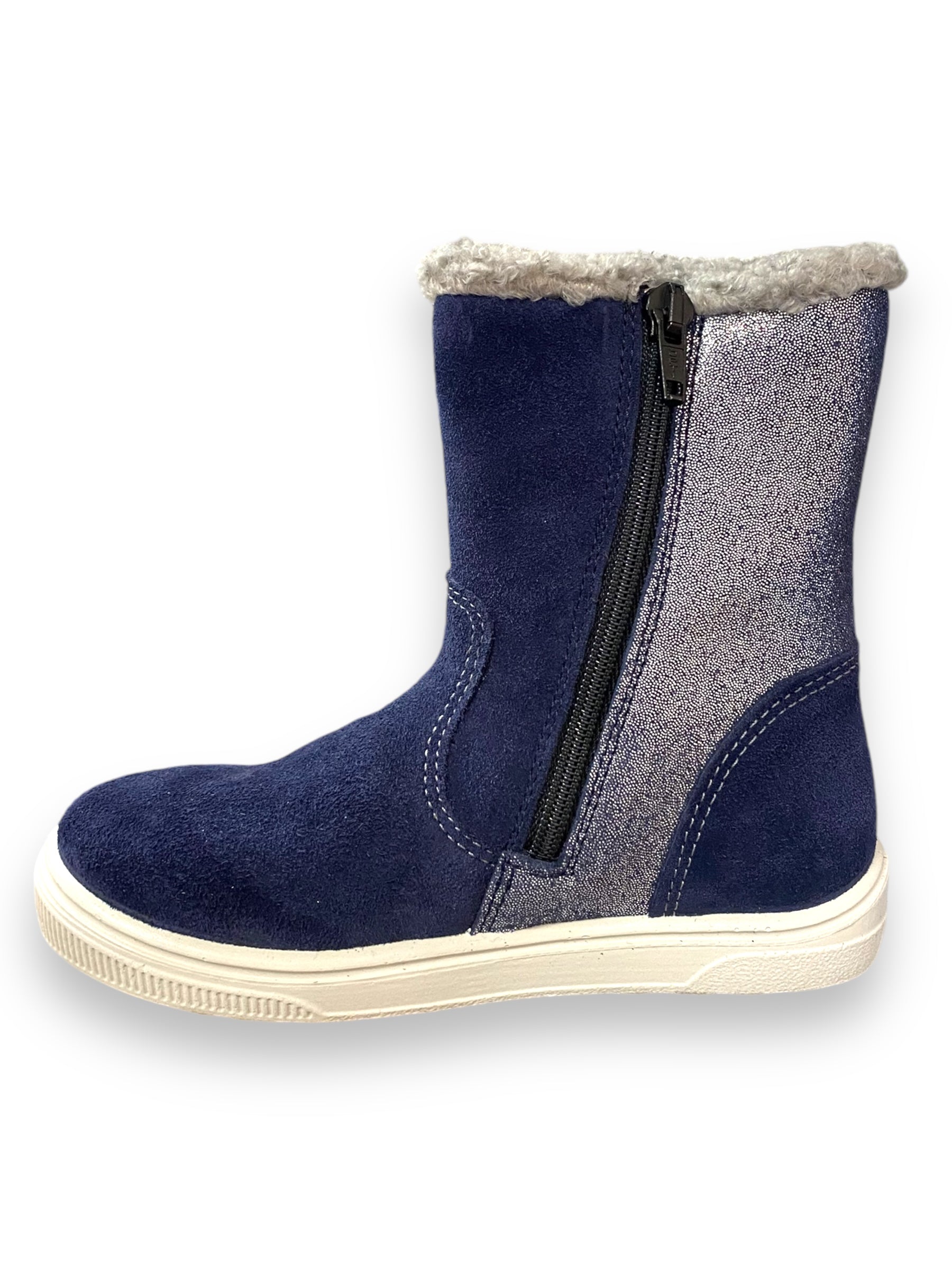 Ricosta - Girls navy/silver butterfly boot - Merle