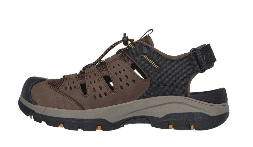 Skechers - mens brown closed toe sandal - trees an - MENARD
