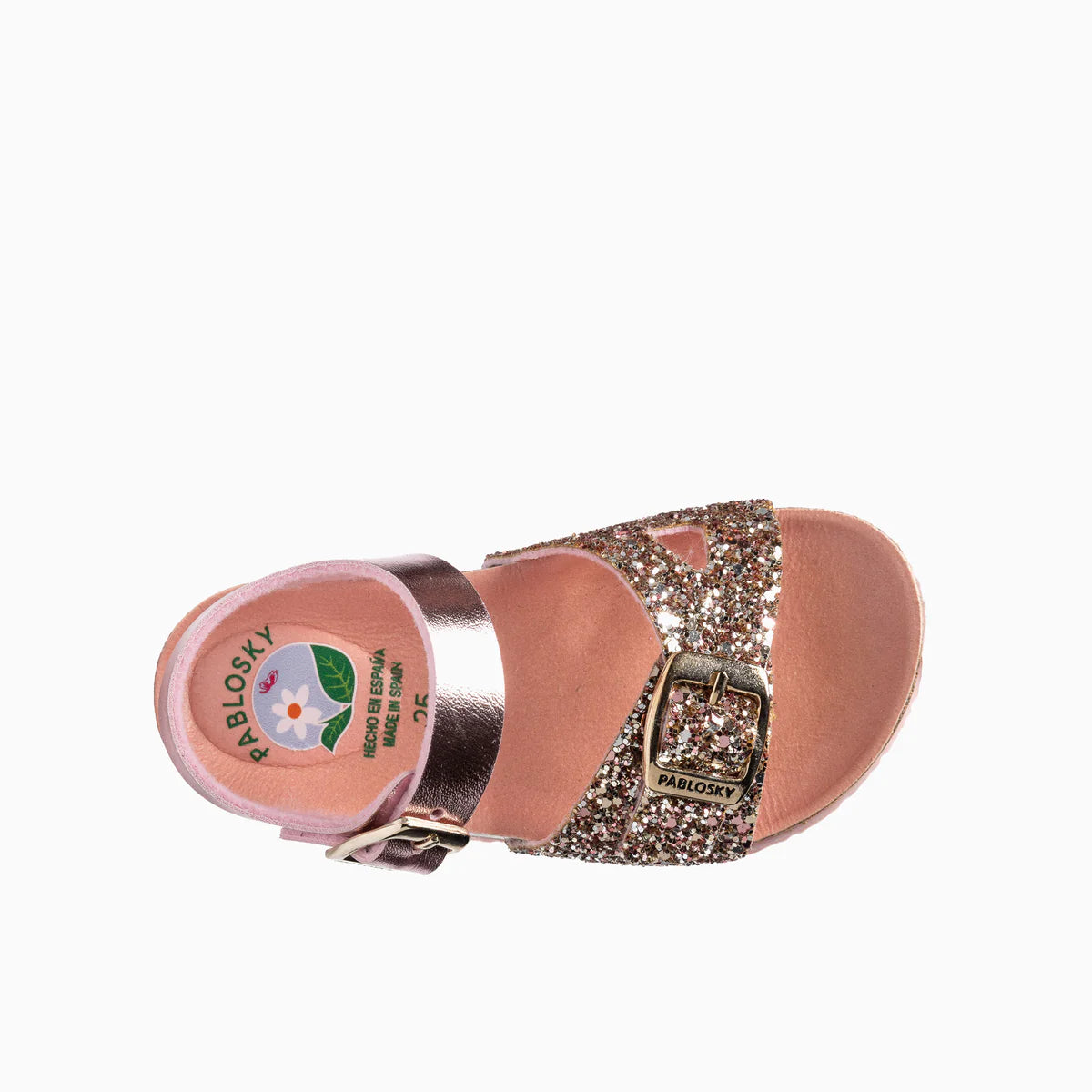 Pablosky - Girls pink sparkle sandal - 446877