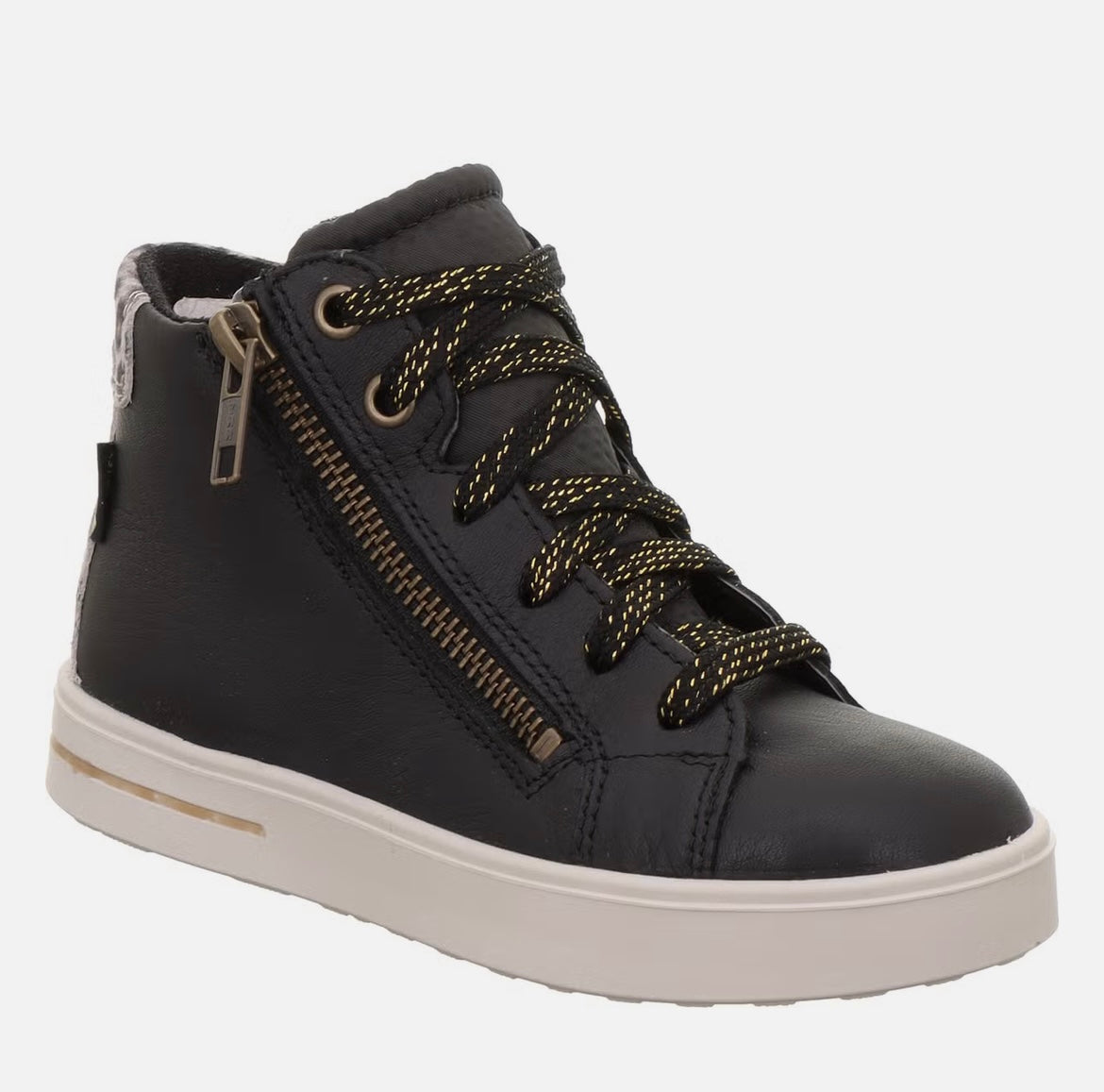 Superfit - Girls black/cheetah leather gortex boot - Stella