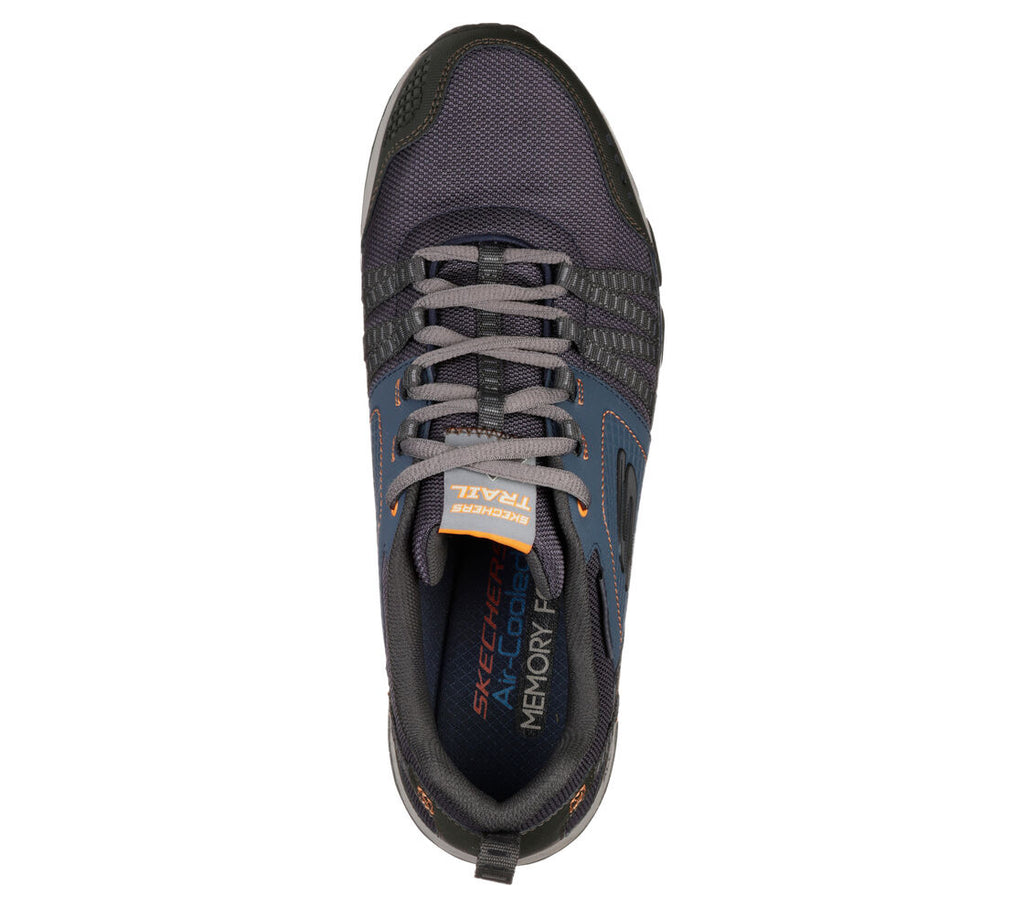 Skechers - Mens navy/orange runner - Escape plan.