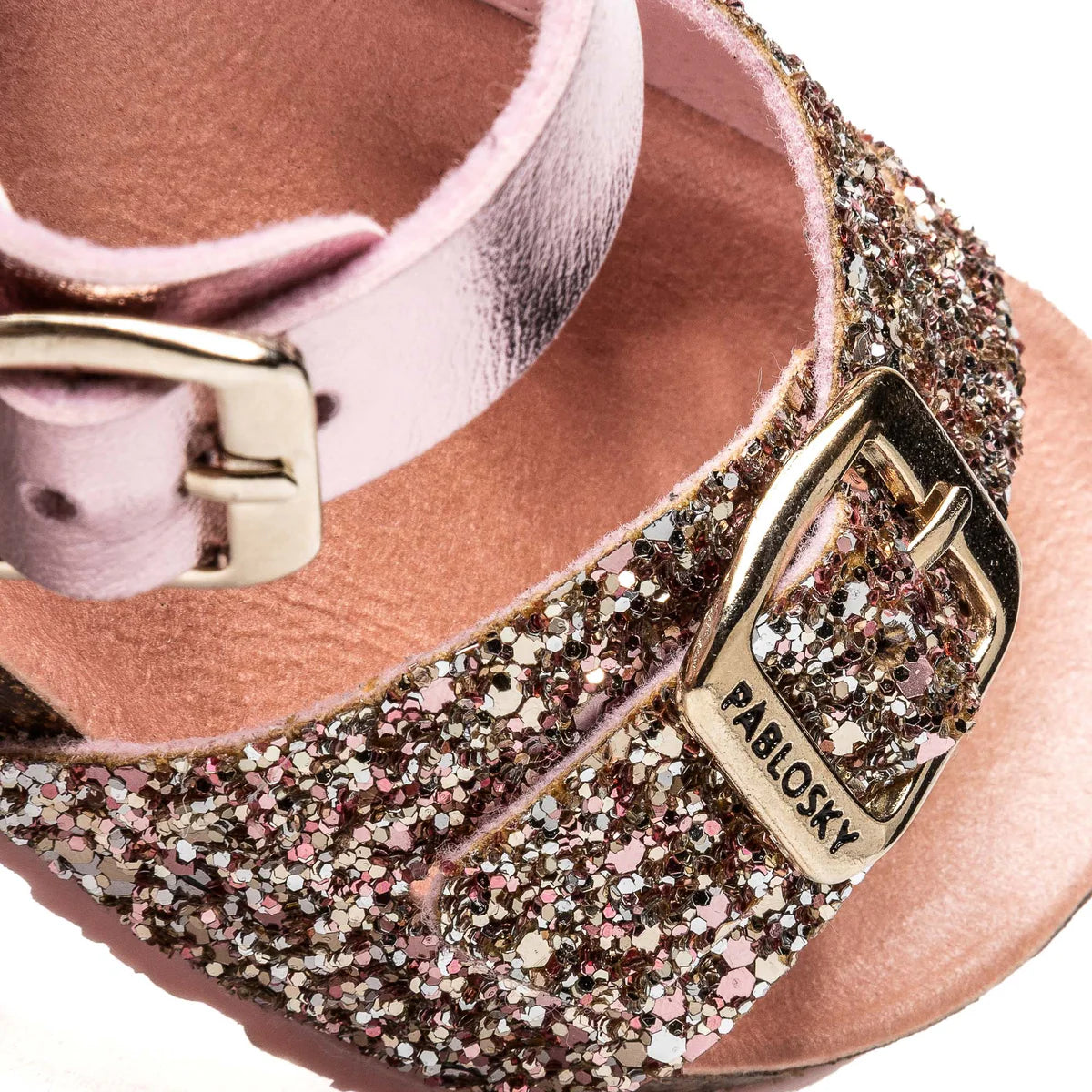Pablosky - Girls pink sparkle sandal - 446877