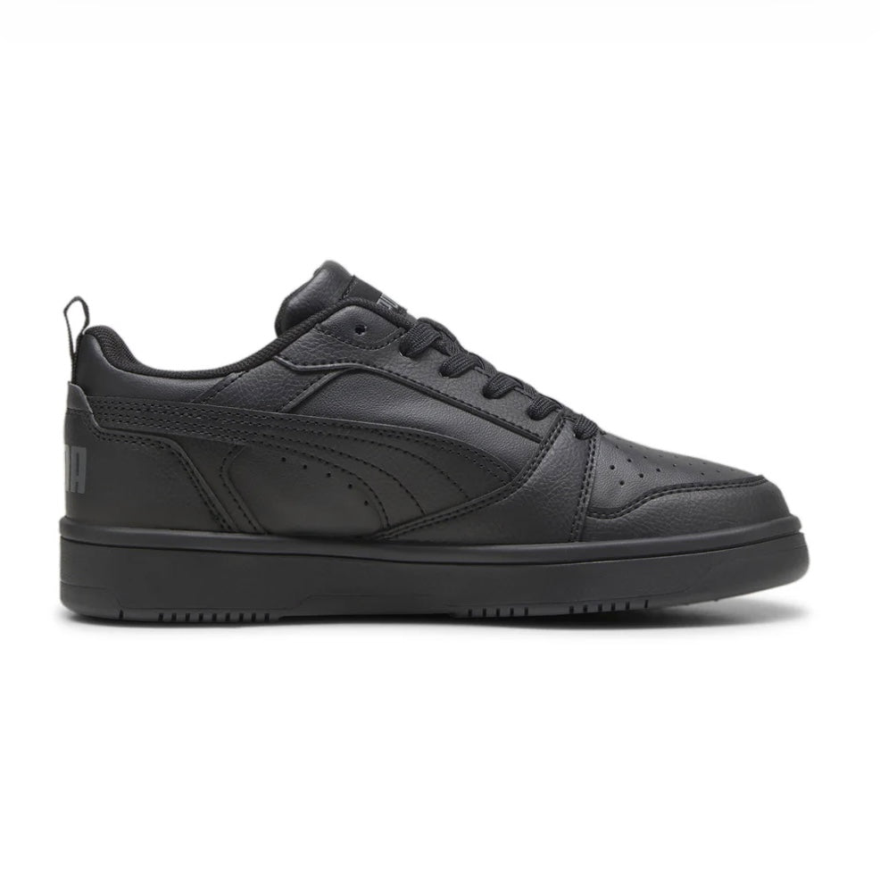 Puma - Black leather shoes - Rebound V6 Lo JR