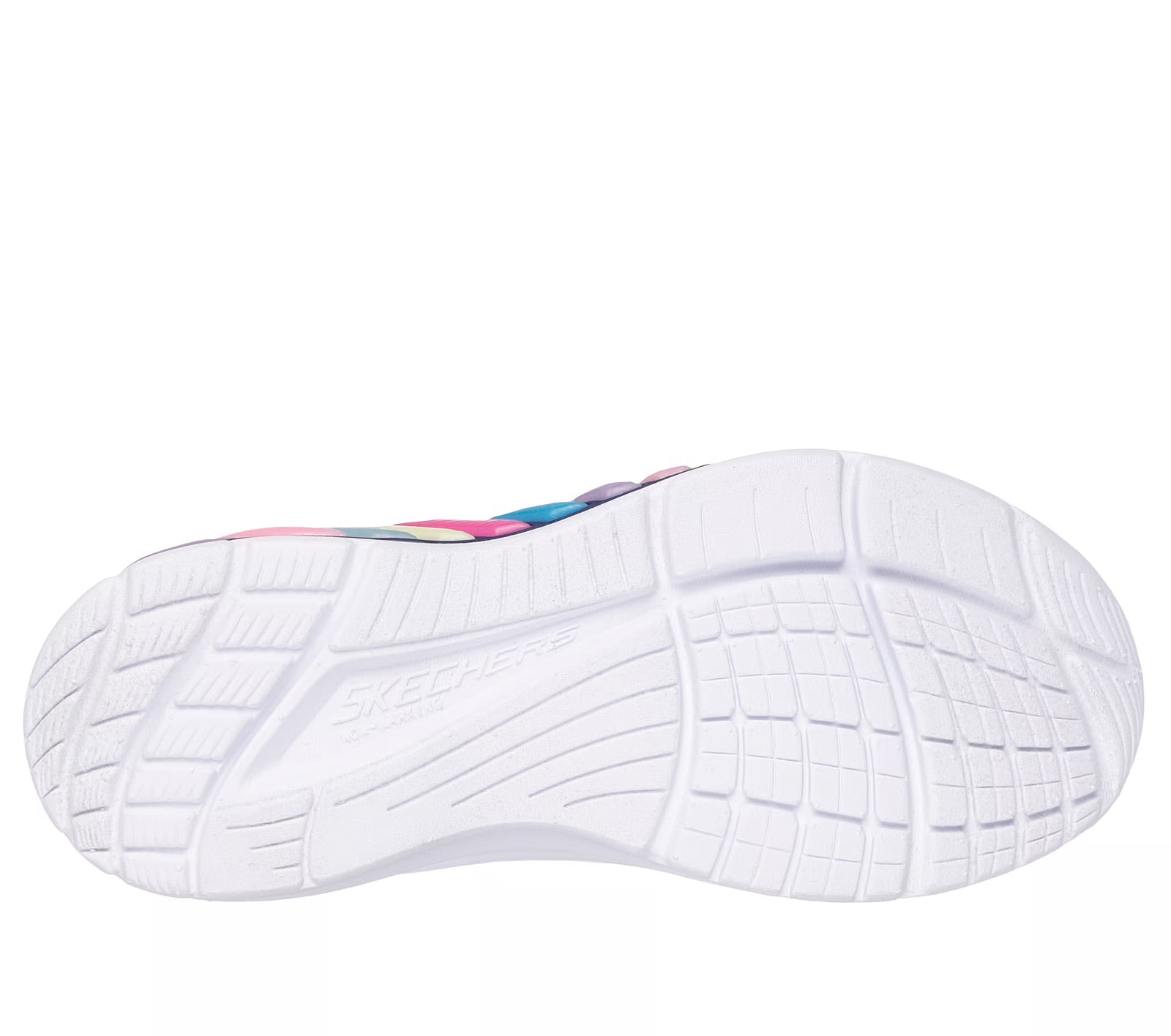 Skechers - Girls navy/multi Velcro runner - Rainbow Reflection