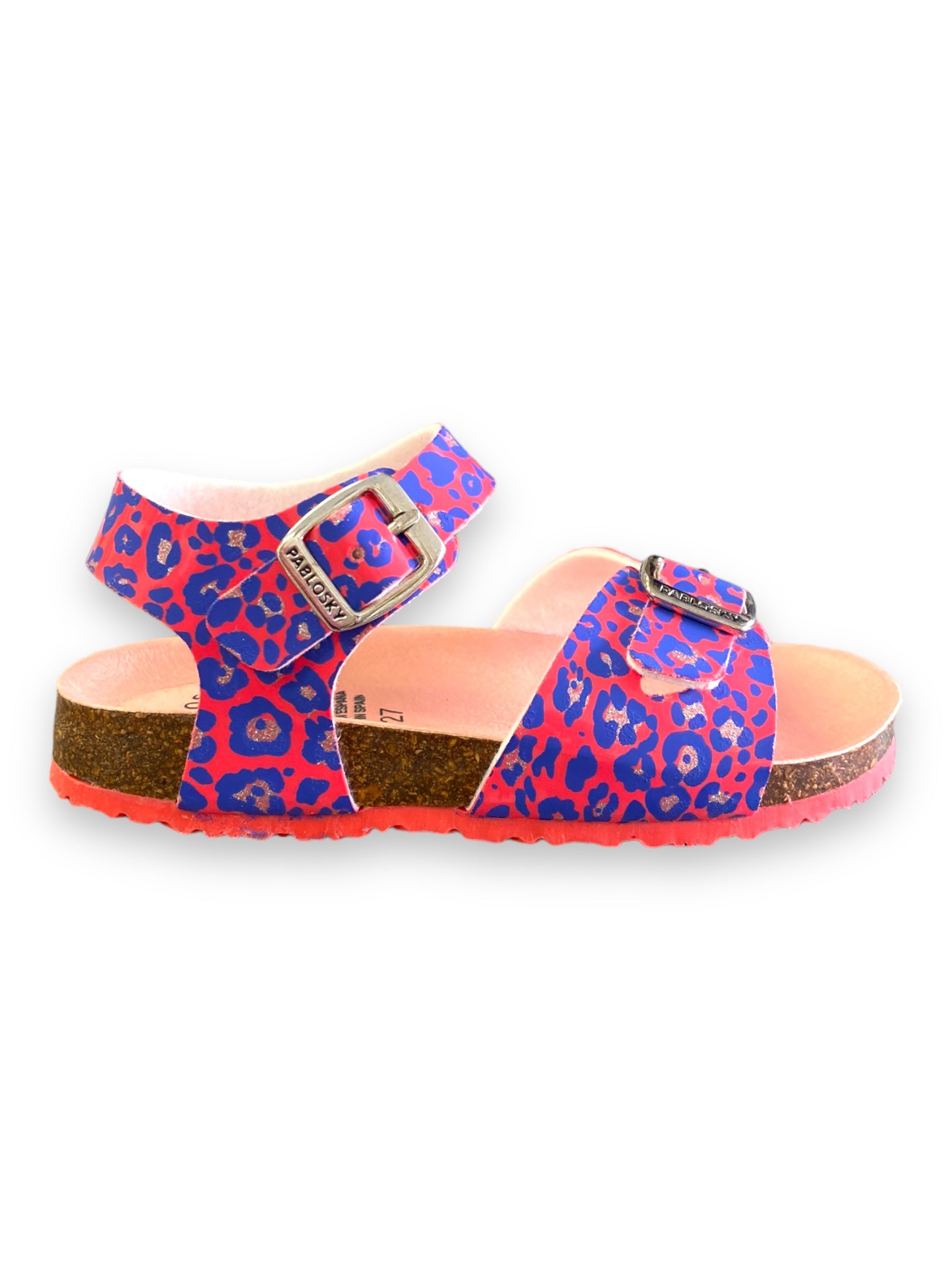 Pablosky - Girls pink/blue sandal - 428790