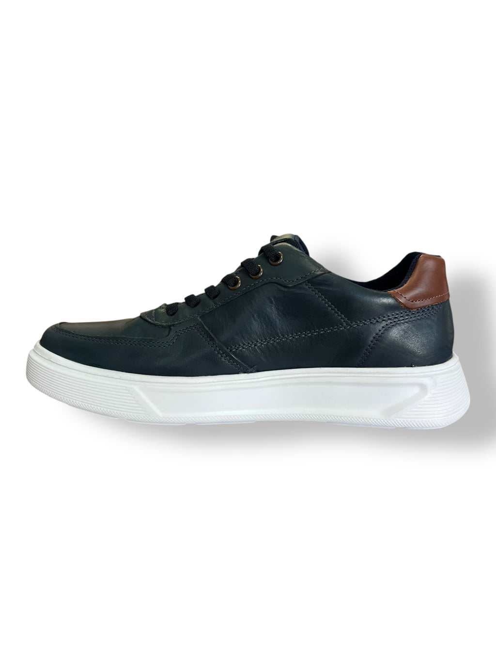Pegada - Mens navy slip-on shoe - 110924-03