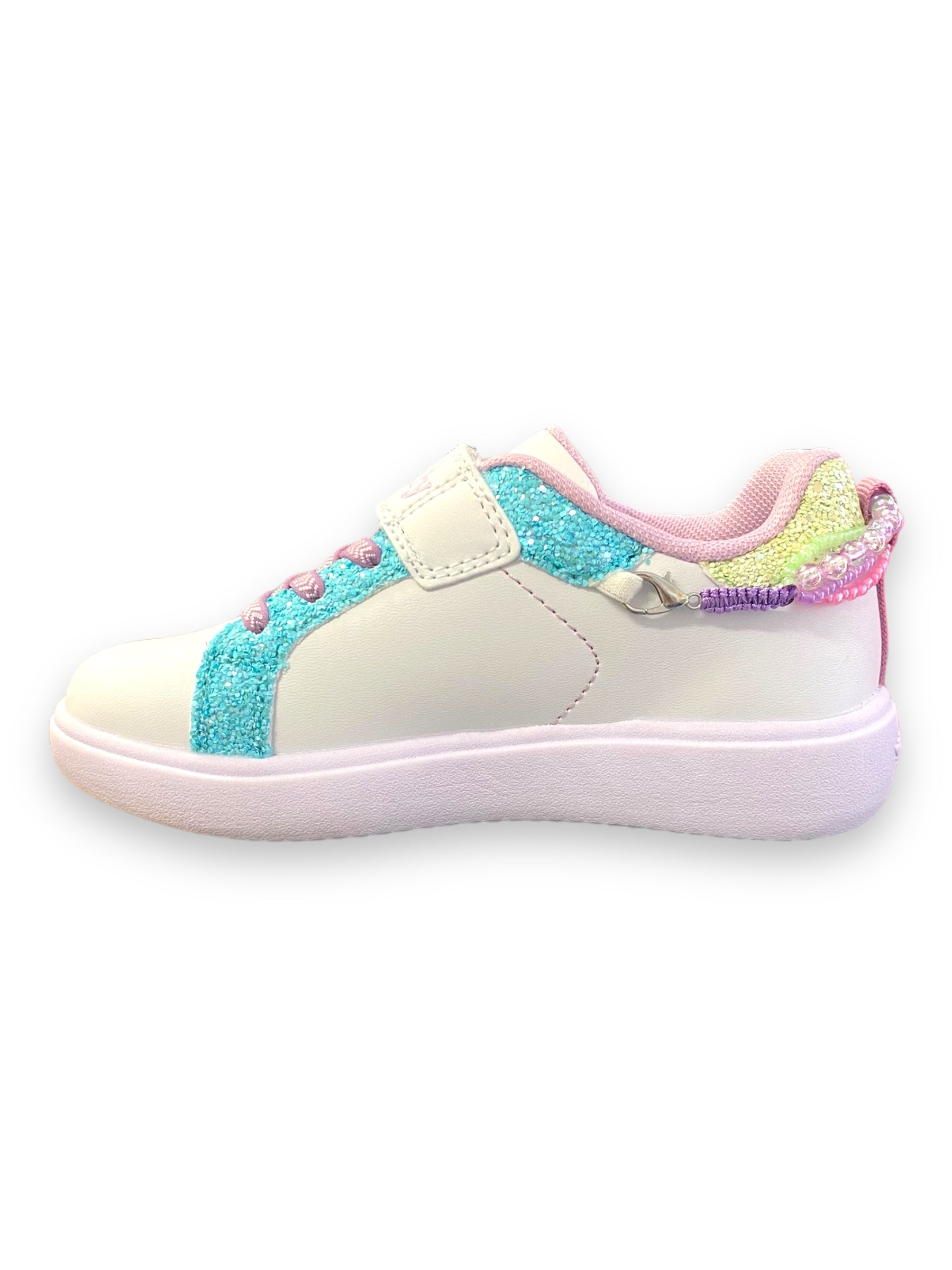 Lelli Kelly - Girls white shoe with beaded bracelet - Gioiello