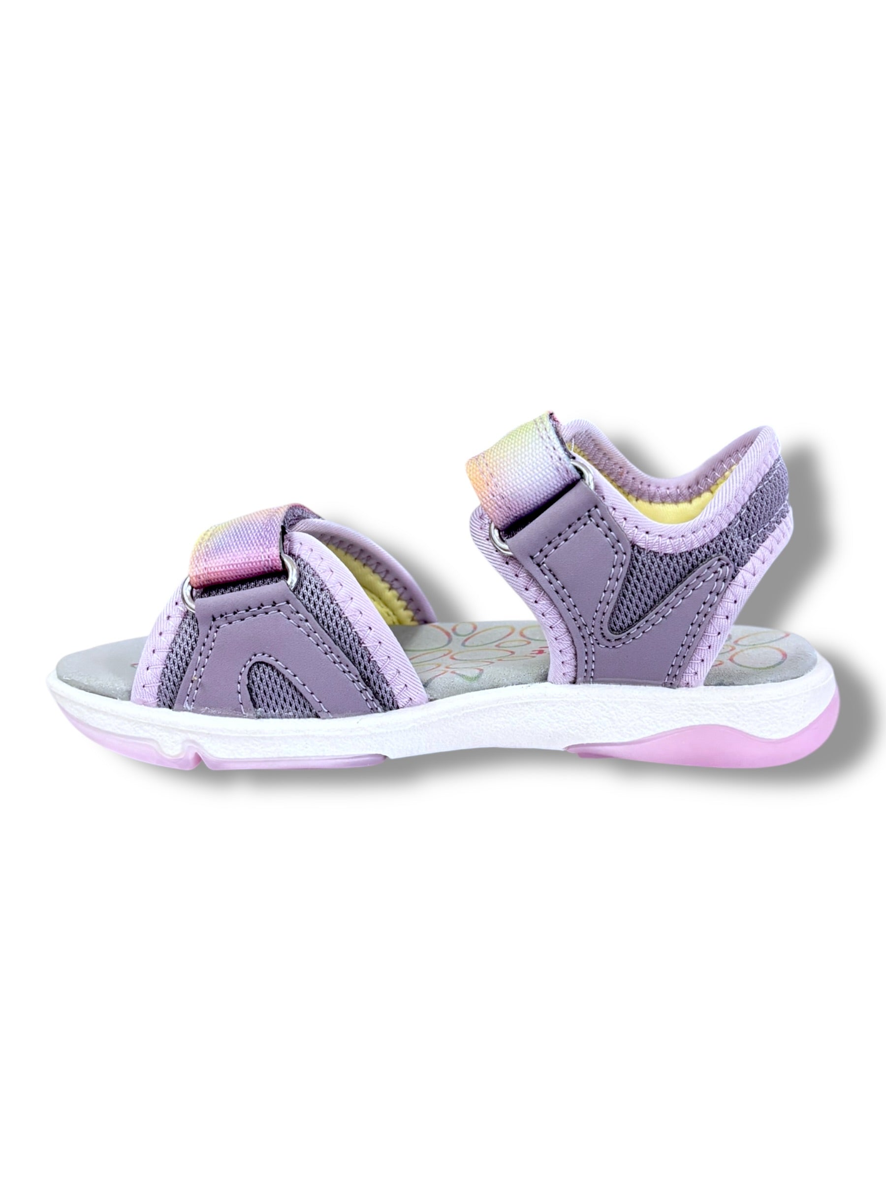 Superfit - Girls rainbow/purple sandal - Pebbles