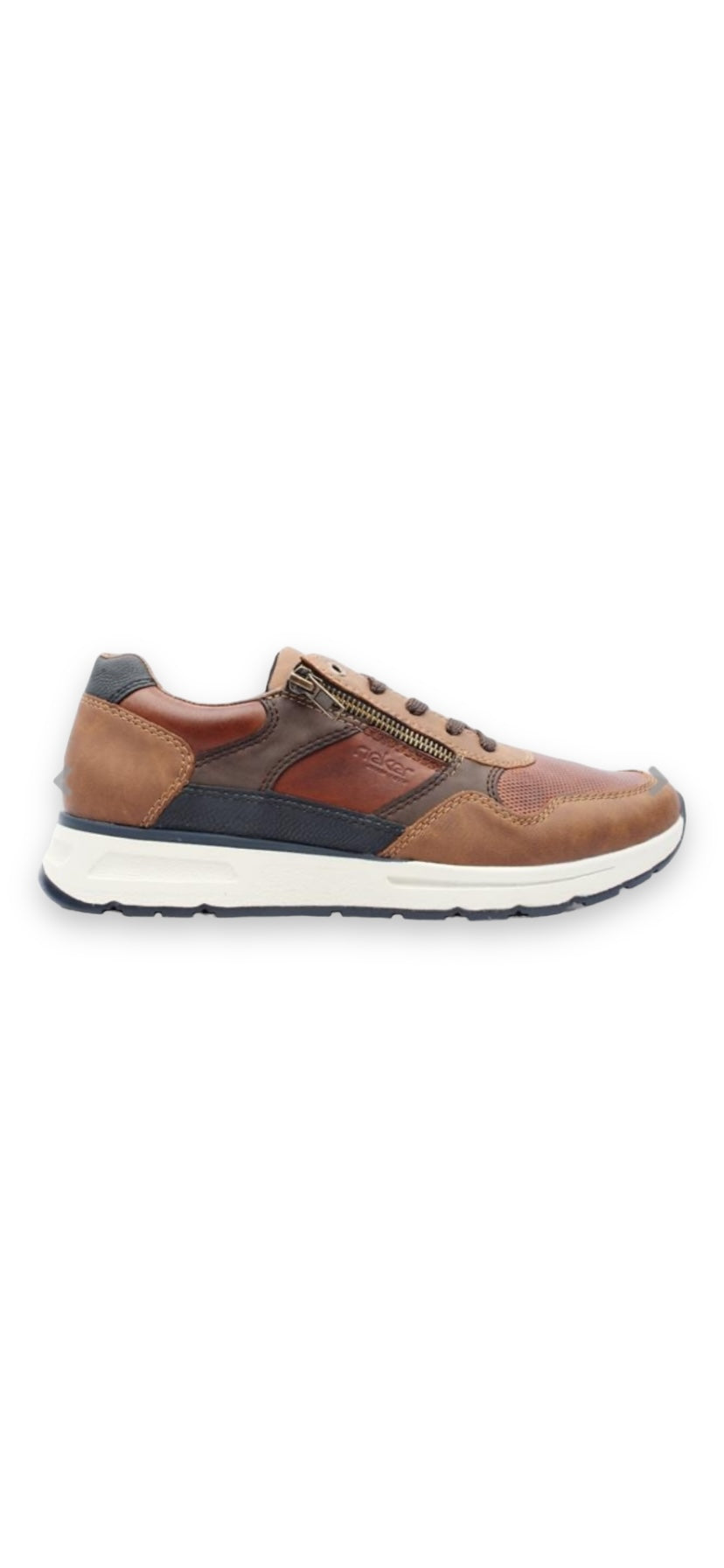 Rieker - Mens brown/navy shoe - B0701-24
