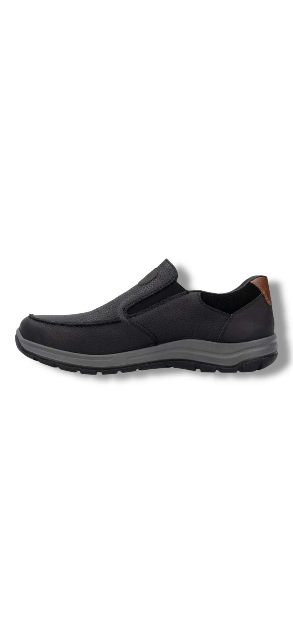 Rieker - Men’s black waterproof slip on shoe - 03651-00