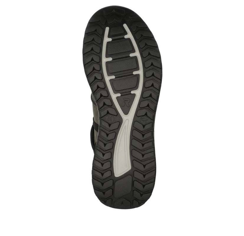 Rieker - Mens grey/black waterproof shoe - U0100-42