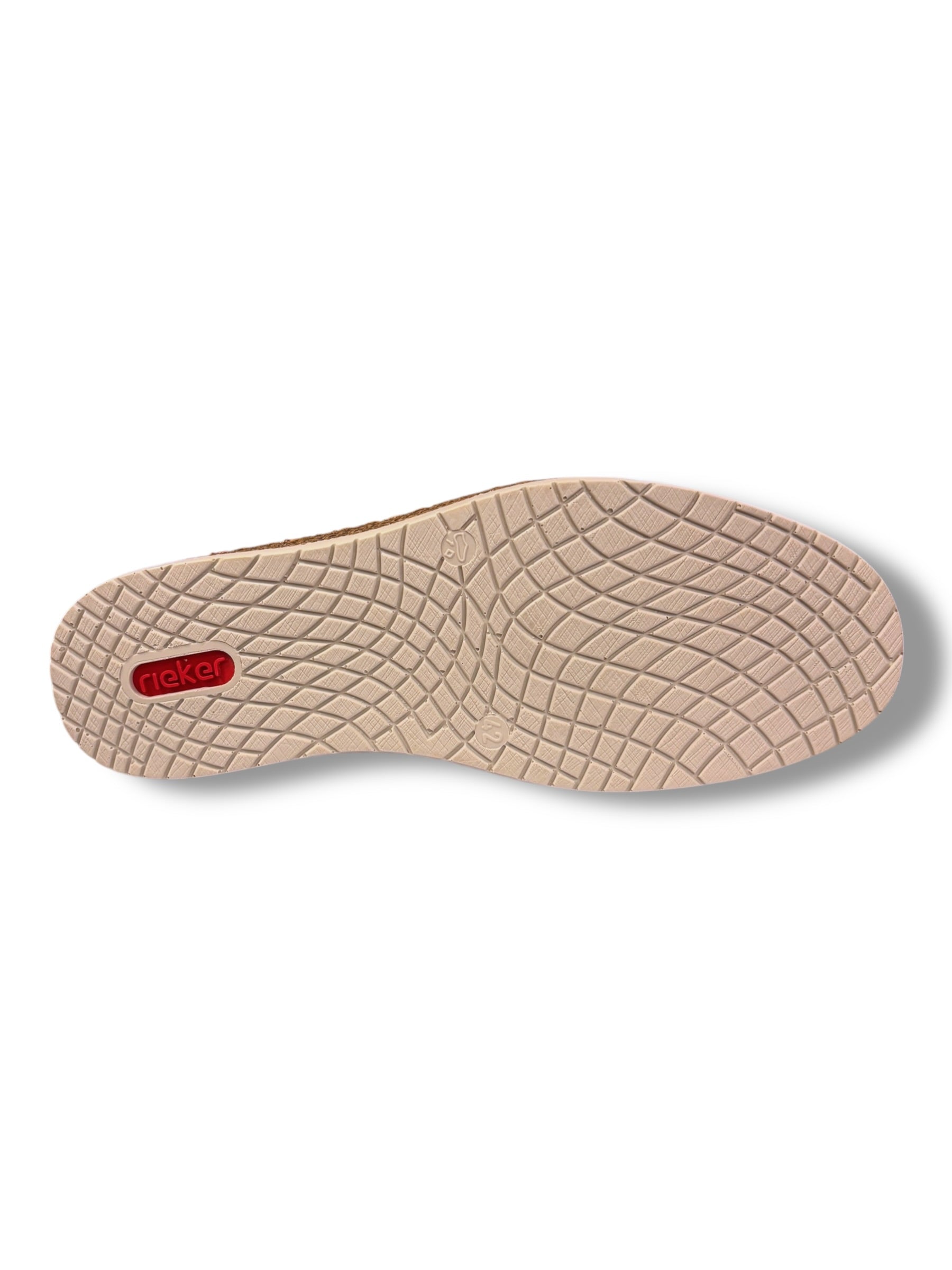 Rieker - Mens tan boat shoe - B5220-22