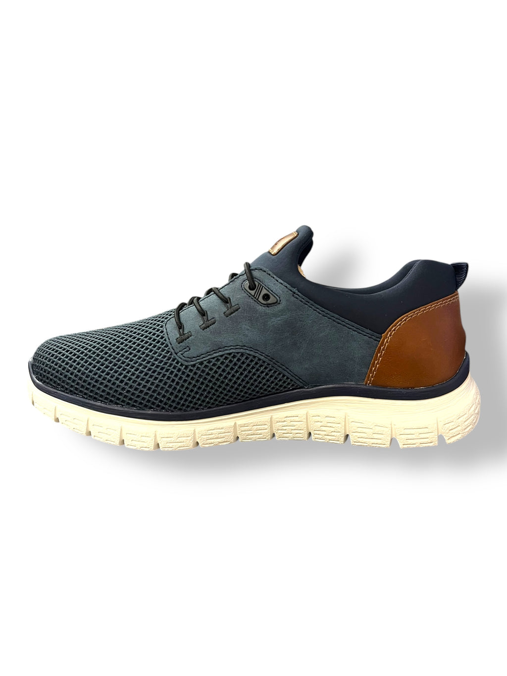 Rieker - Men’s navy/brown slip-on - B6652-14