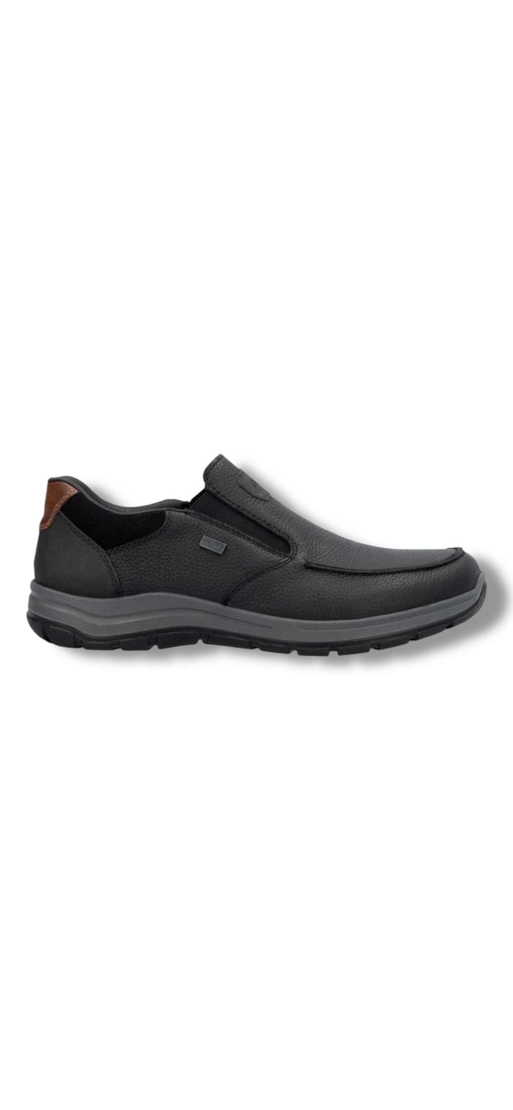 Rieker - Men’s black waterproof slip on shoe - 03651-00