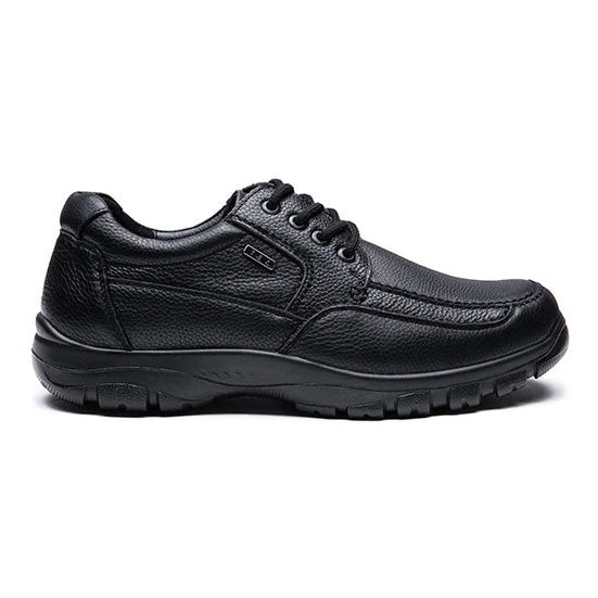 G Comfort - Mens black leather waterproof shoe - A 7825S