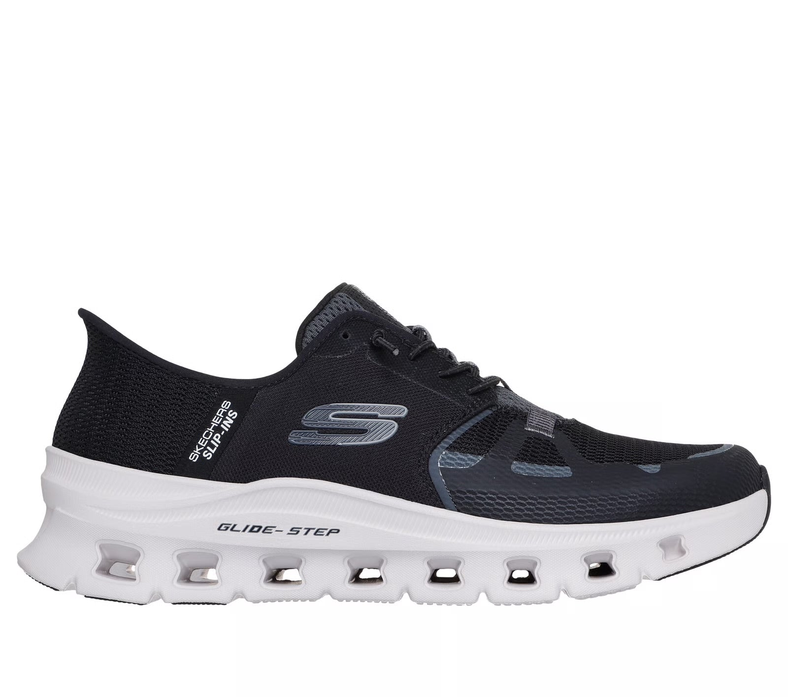 Skechers - Men’s black slip in runner - Glide step pro