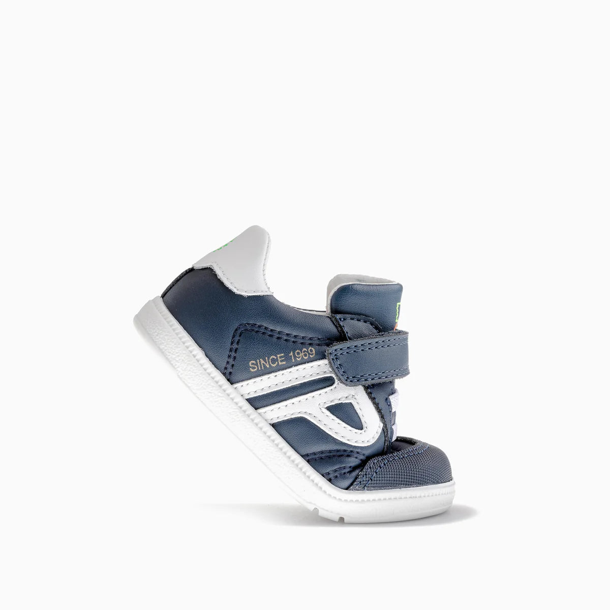 Pablosky - Boys navy/white Velcro shoe - 062320