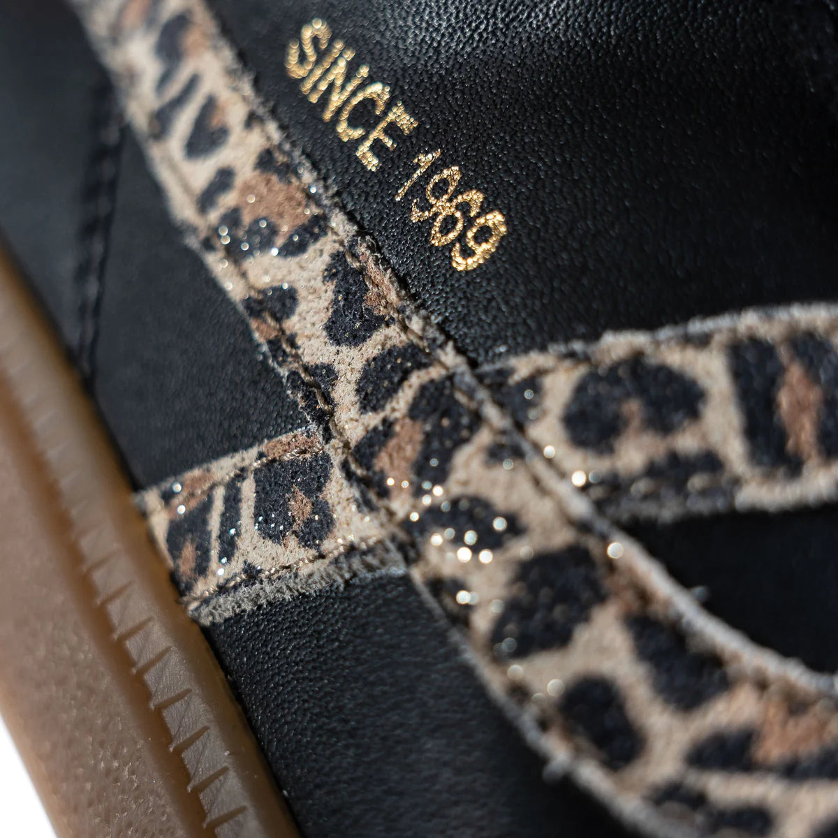 Pablosky - Girls black/cheetah shoe - 210610