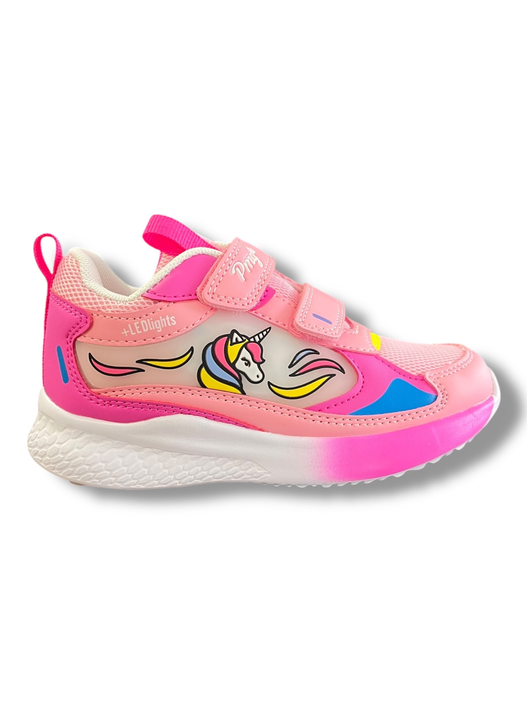 Primigi - Girls pink, unicorn light-up runner - 7966511