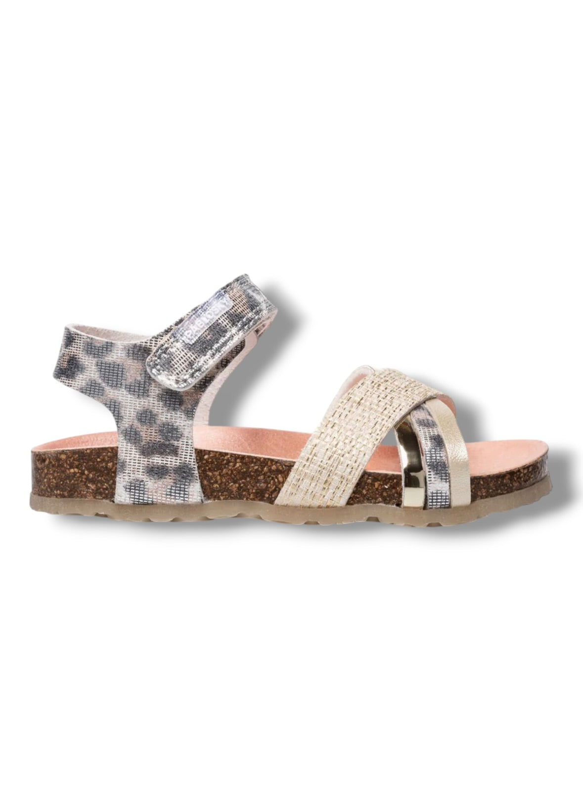 Pablosky - Girls leopard/gold sandal - 447207