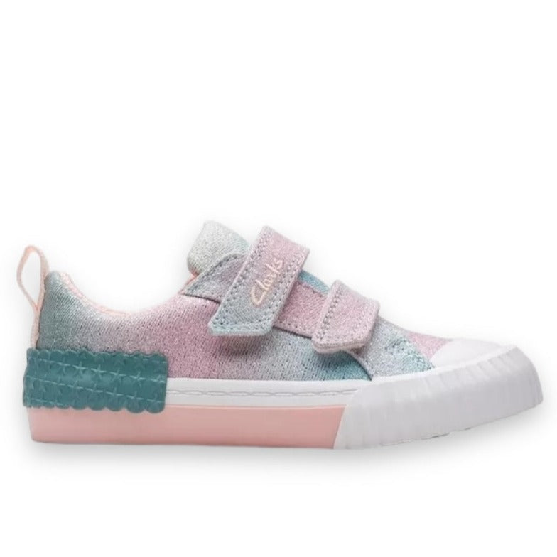 Clarks - Girls pastel canvas shoe - FoxingBrill T