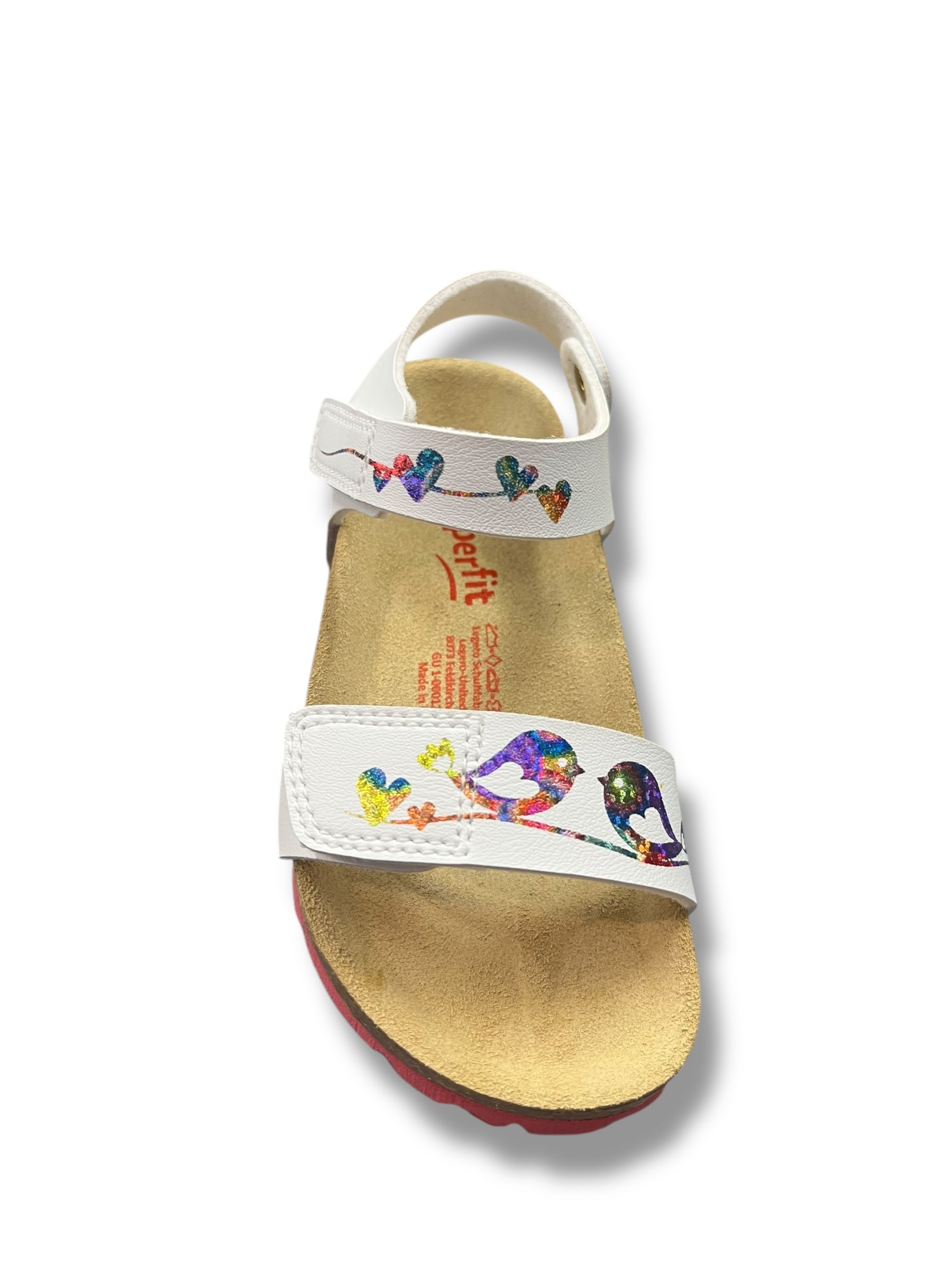 Superfit - Girls white sandal - Fussbettpantoff