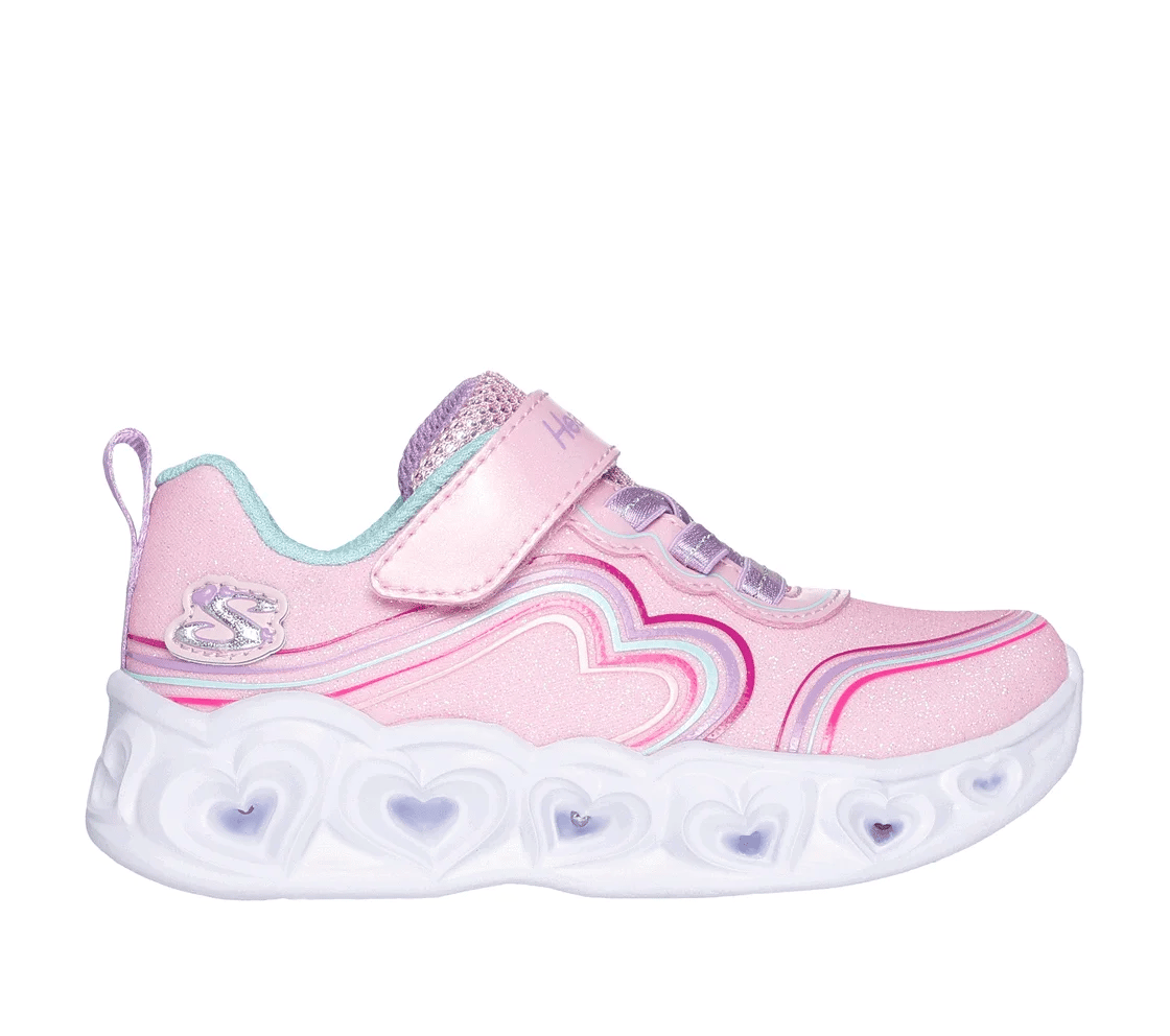 Skechers - Pink/multi light up runner - Retro Hearts