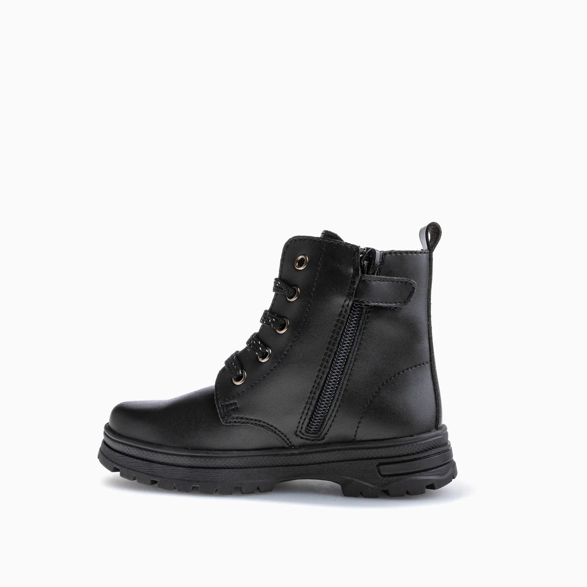 Pablosky - Girls black leather boot - 433515