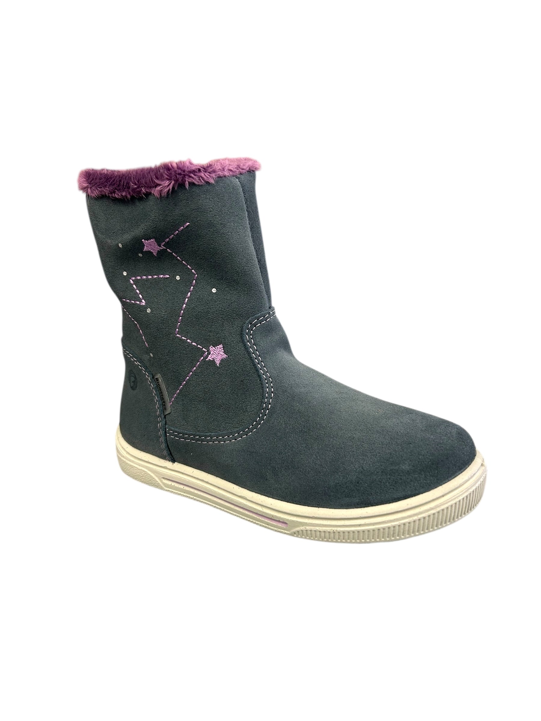 Ricosta - Girls grey/purple boot - Leja