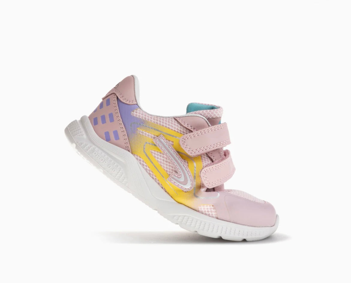 Pablosky - Girls pink/yellow barefoot runner - 979370