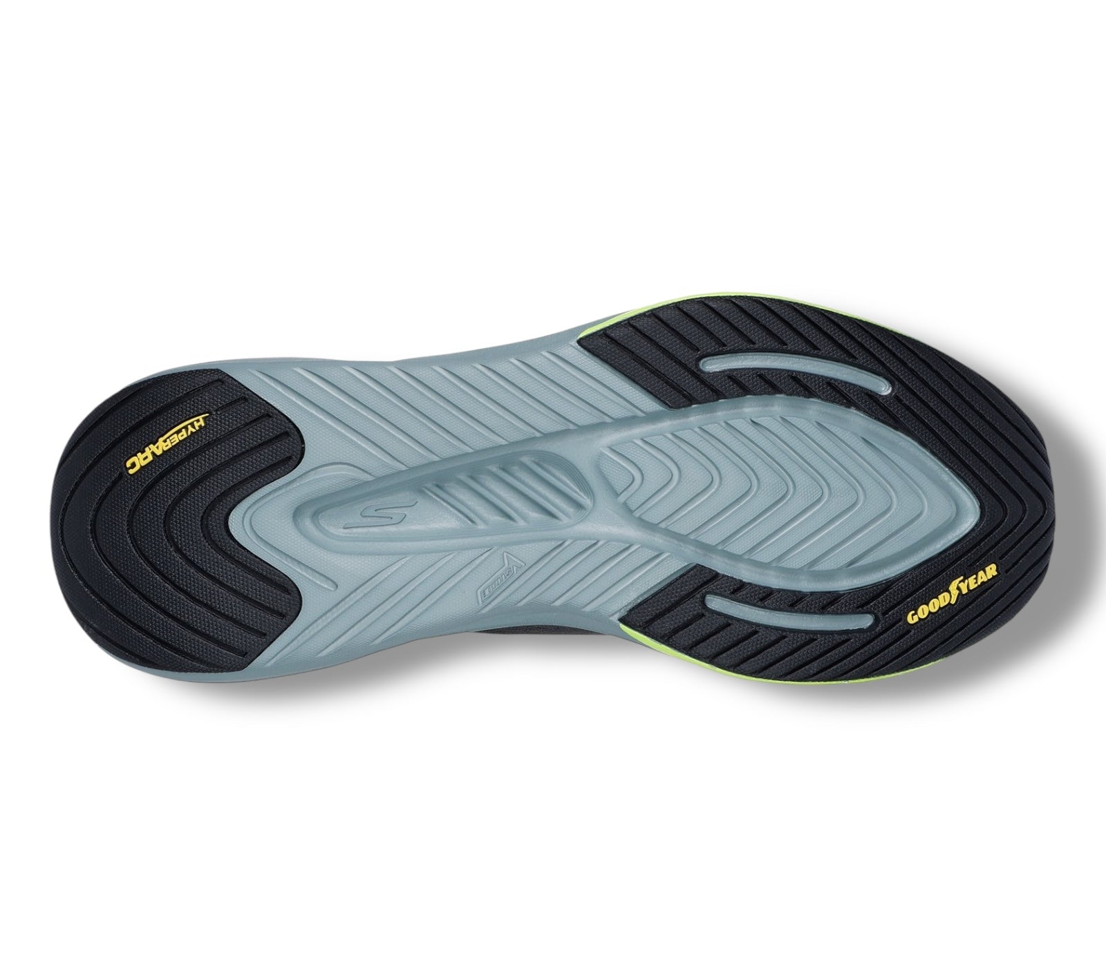 Skechers - Men’s black/lime slip-in - Go walk max walker