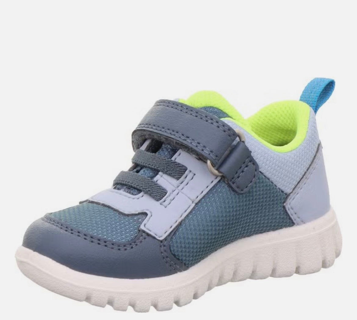 Superfit - Boys grey/yellow Velcro runner - Sport 7 mini