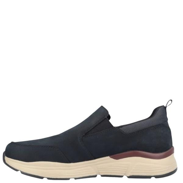 Rieker - Mens navy slip on shoe - B5061-14