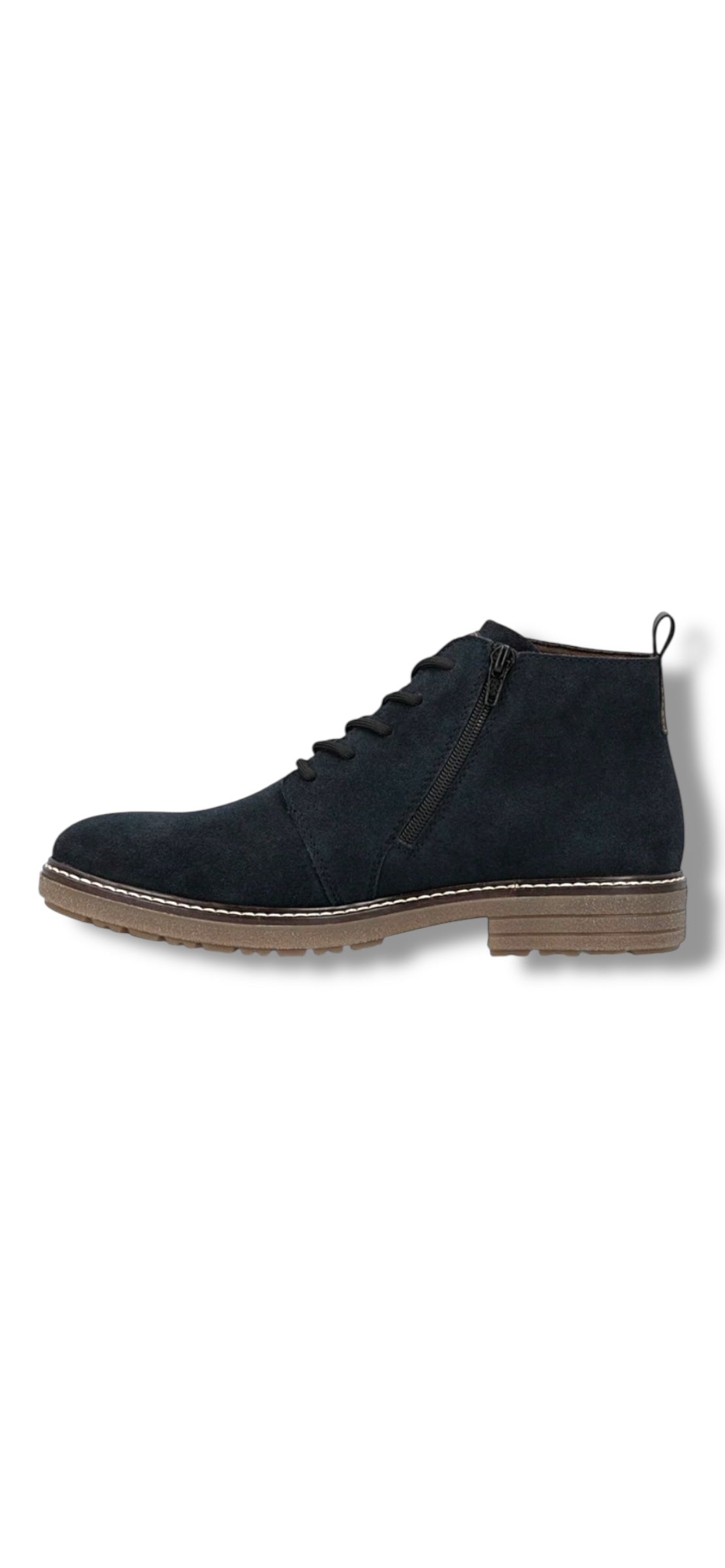 Rieker - Men’s navy suede boot - 33106-14